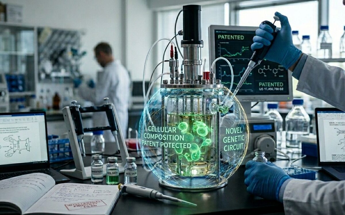 Biotechnology innovation protected by life science patent portfolio strategy.