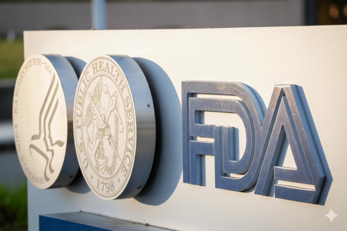FDA logo outside their headquarters