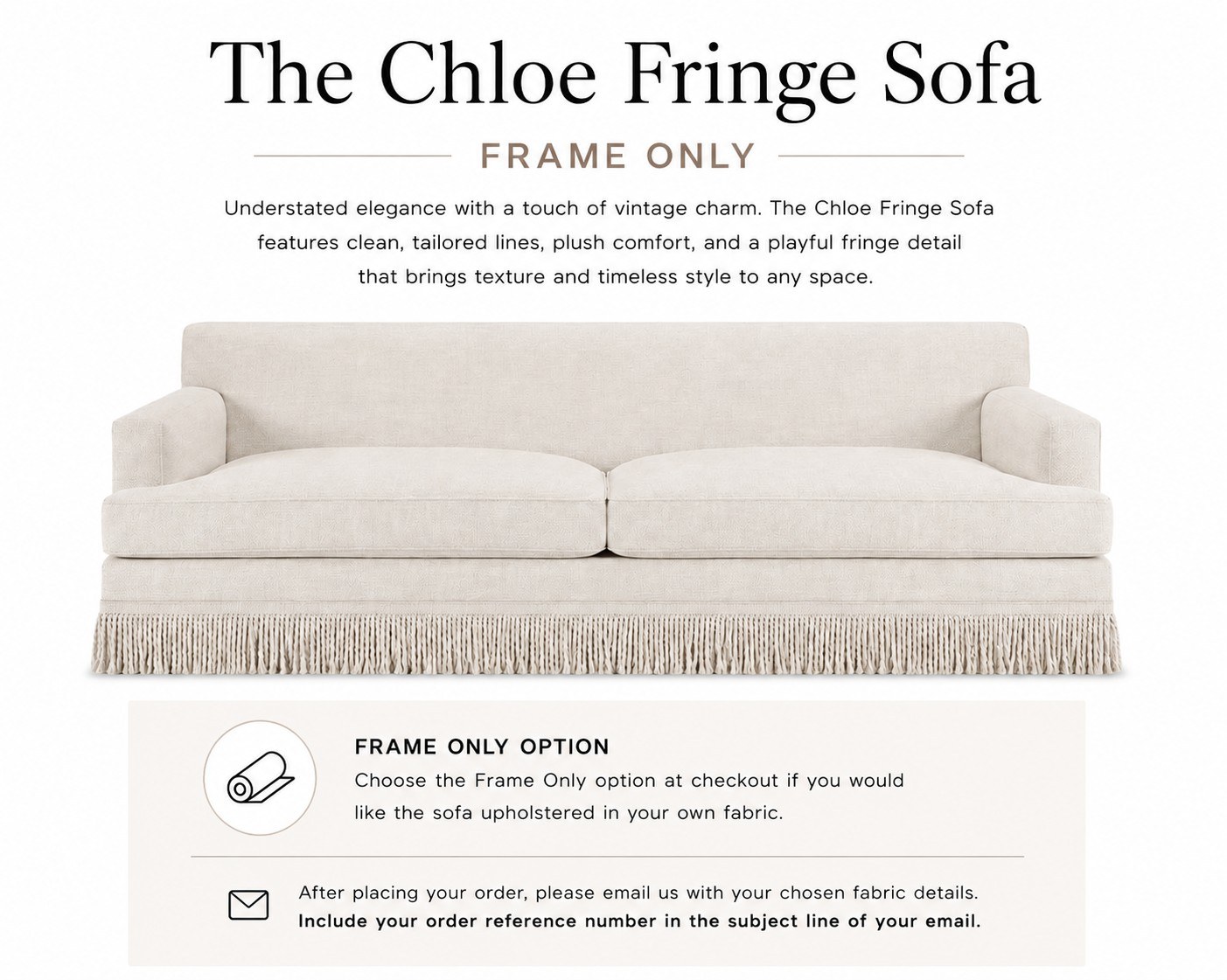 Chloe Fringe Sofa