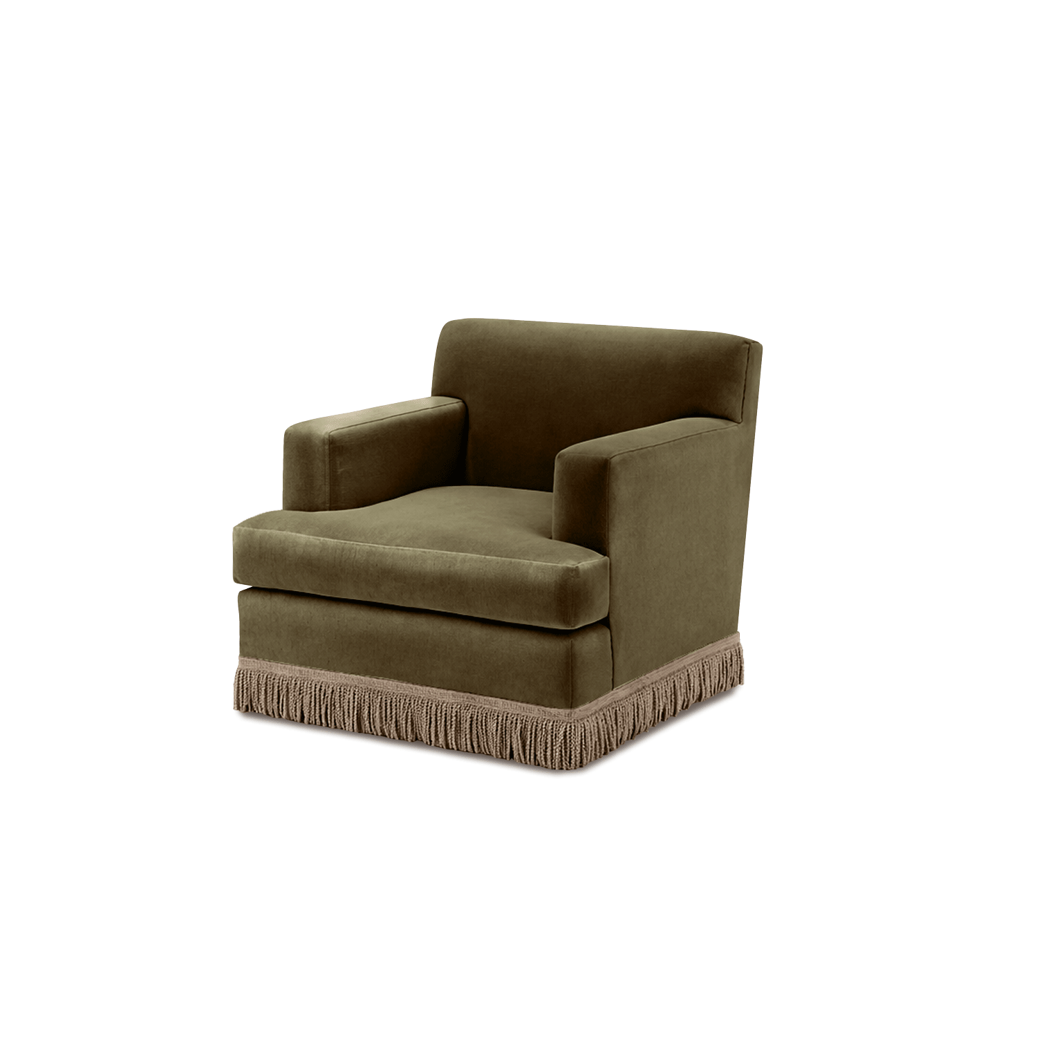 Chloe Armchair Fringe Hampstead Rowan Sable Thumbnail