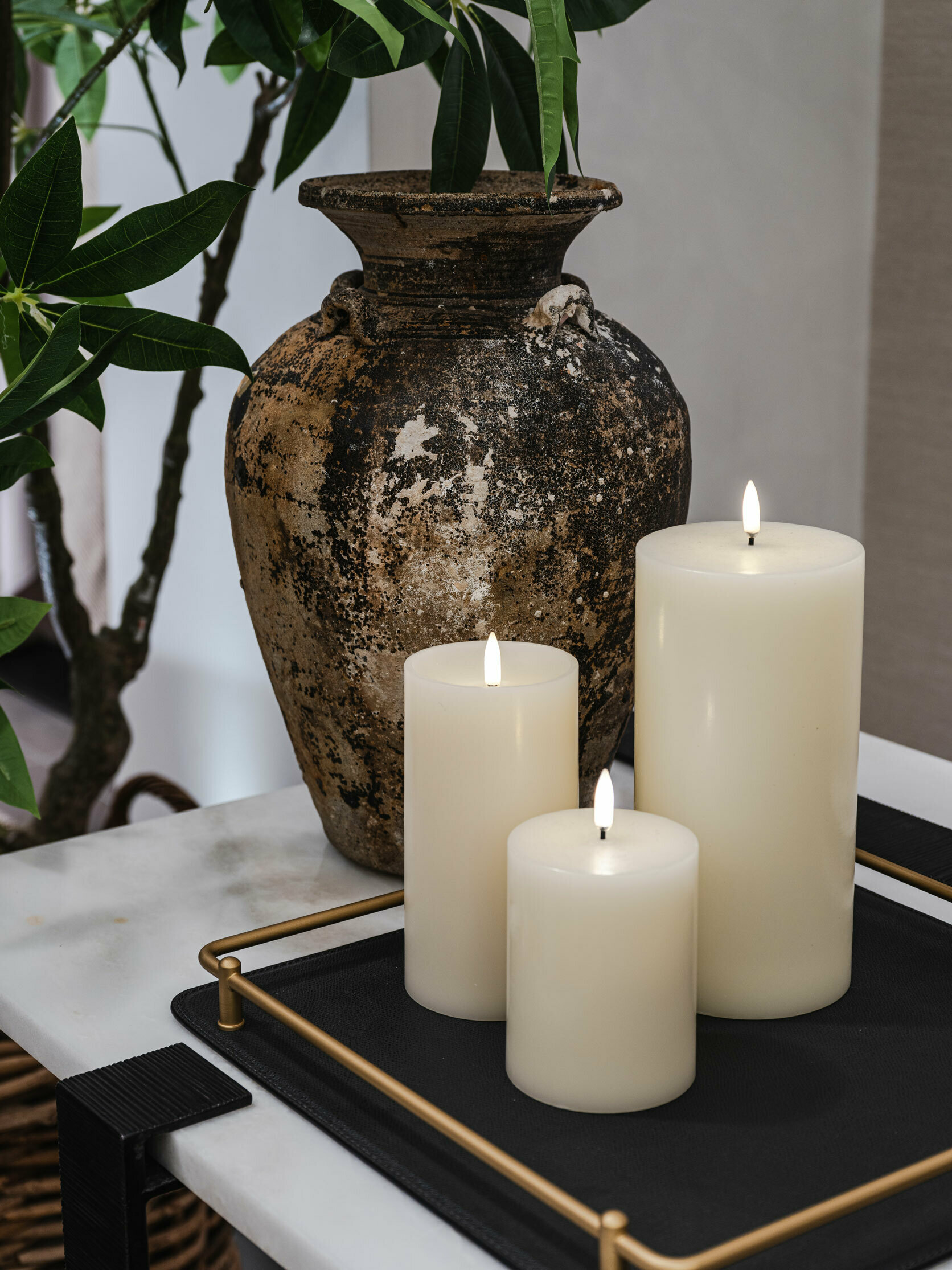 Ivory Led Candles Louise Bradley