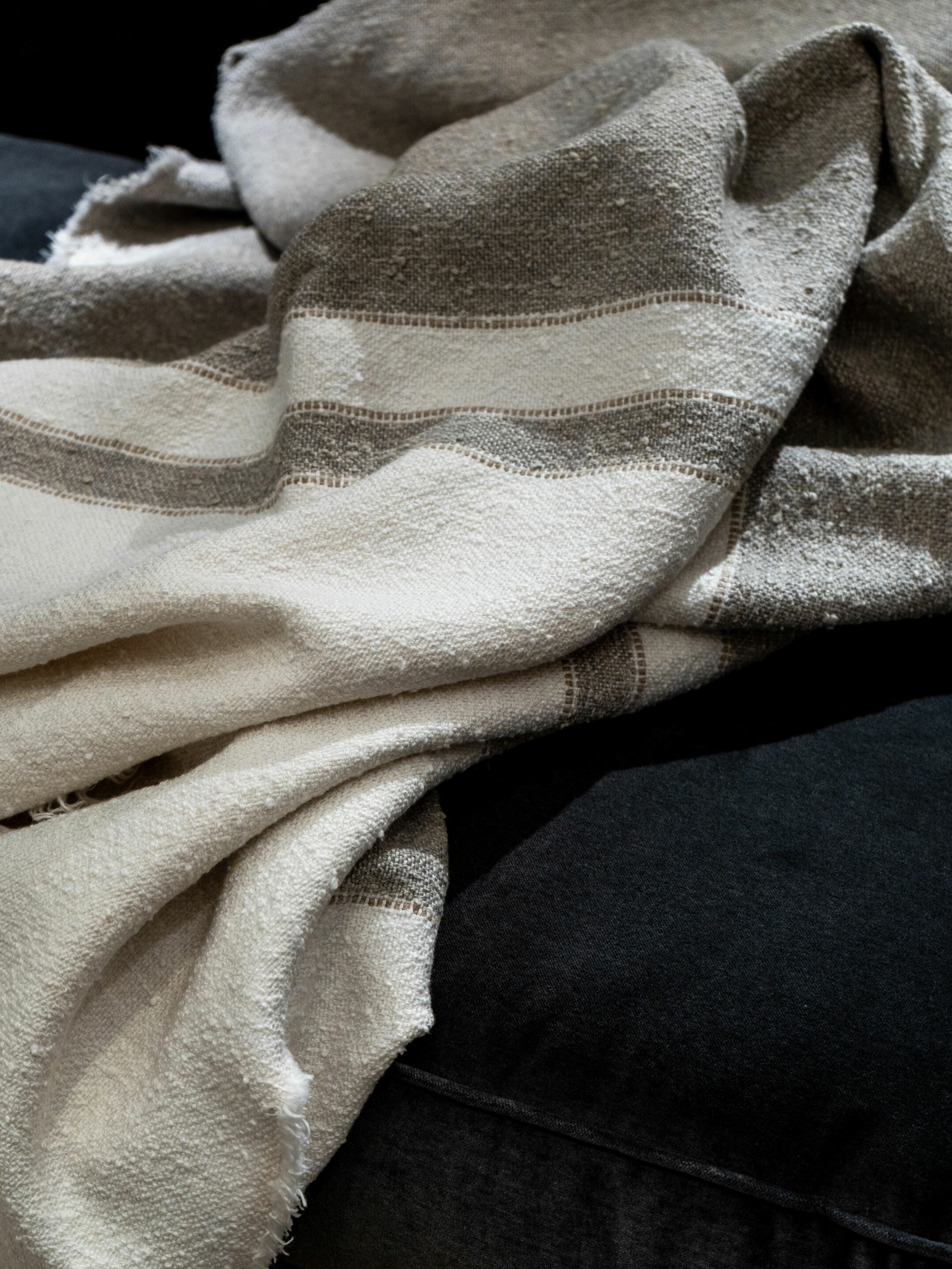 Low Res Camelia Stripe Throw Louise Bradley