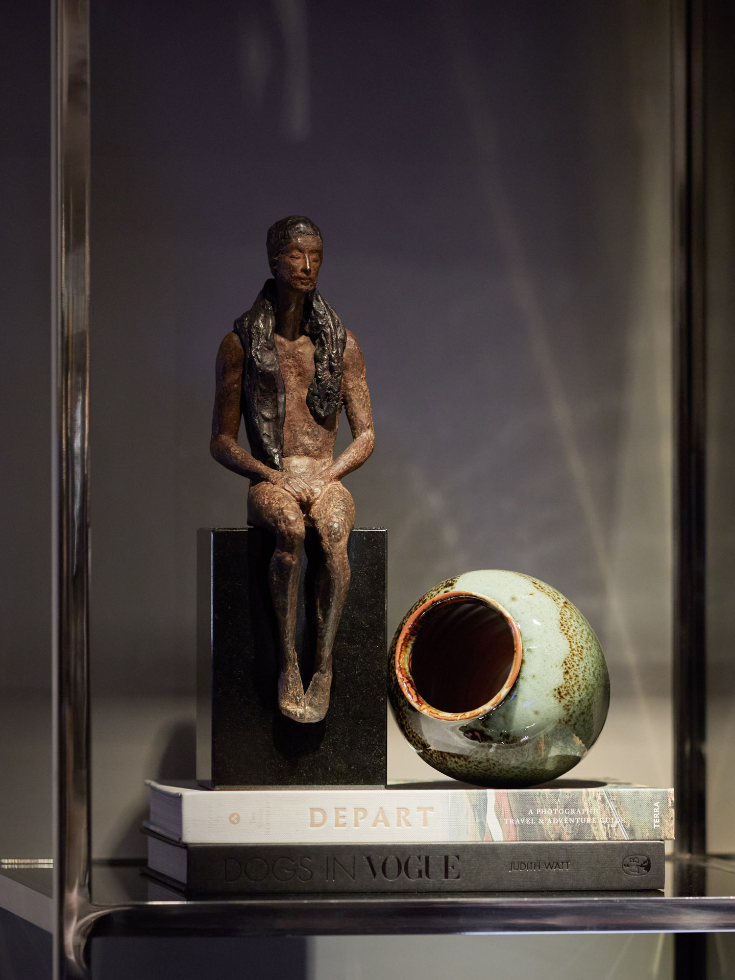 Forest Glaze Vase Small Detail Louise Bradley