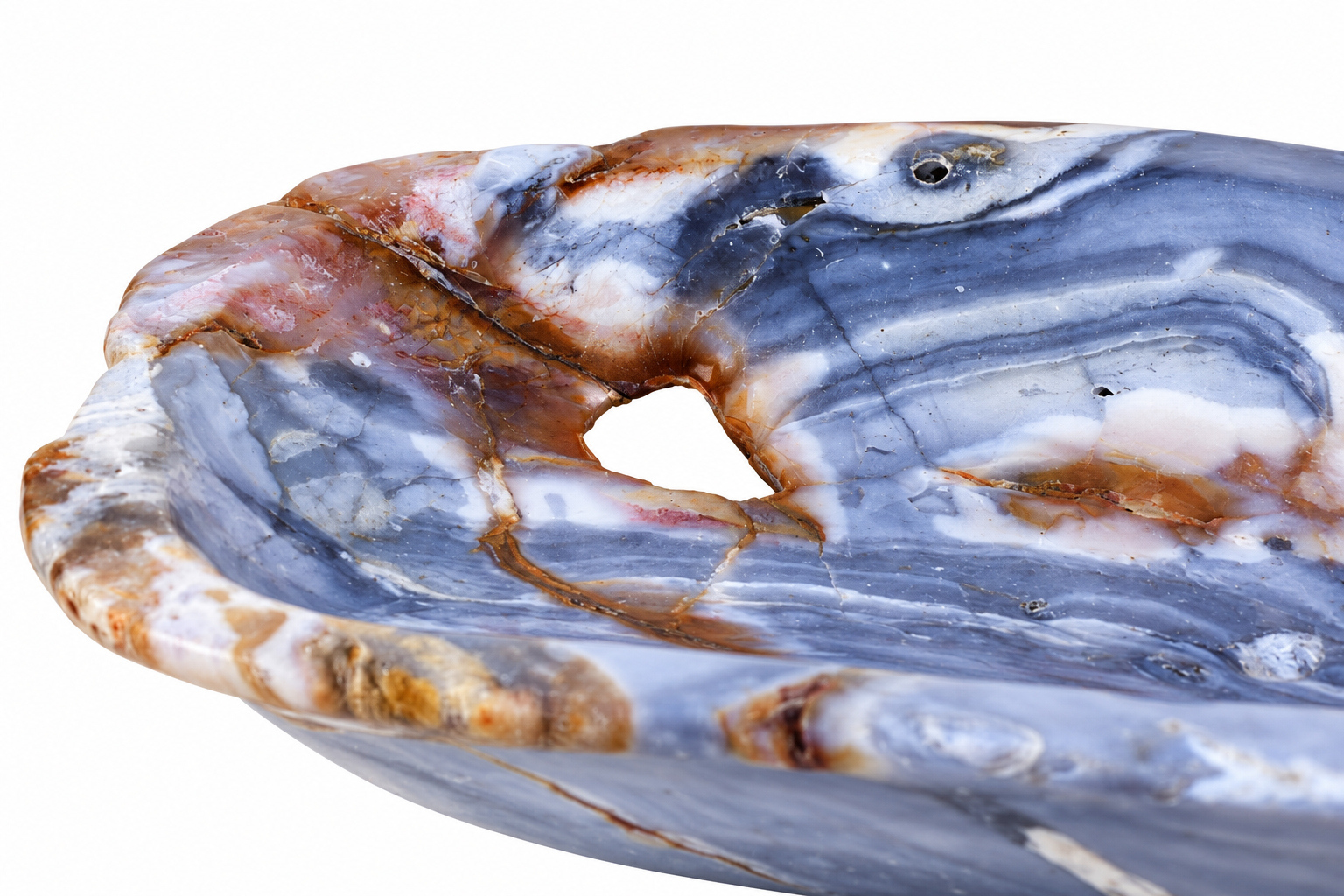 BOW186 STD006 Petro Medium Bowl Blue Closeup