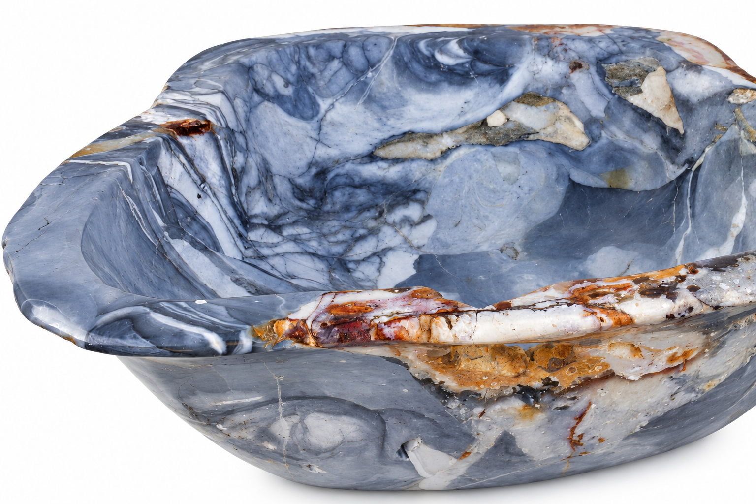 BOW186 STD007 Petro Large Bowl Blue Closeup