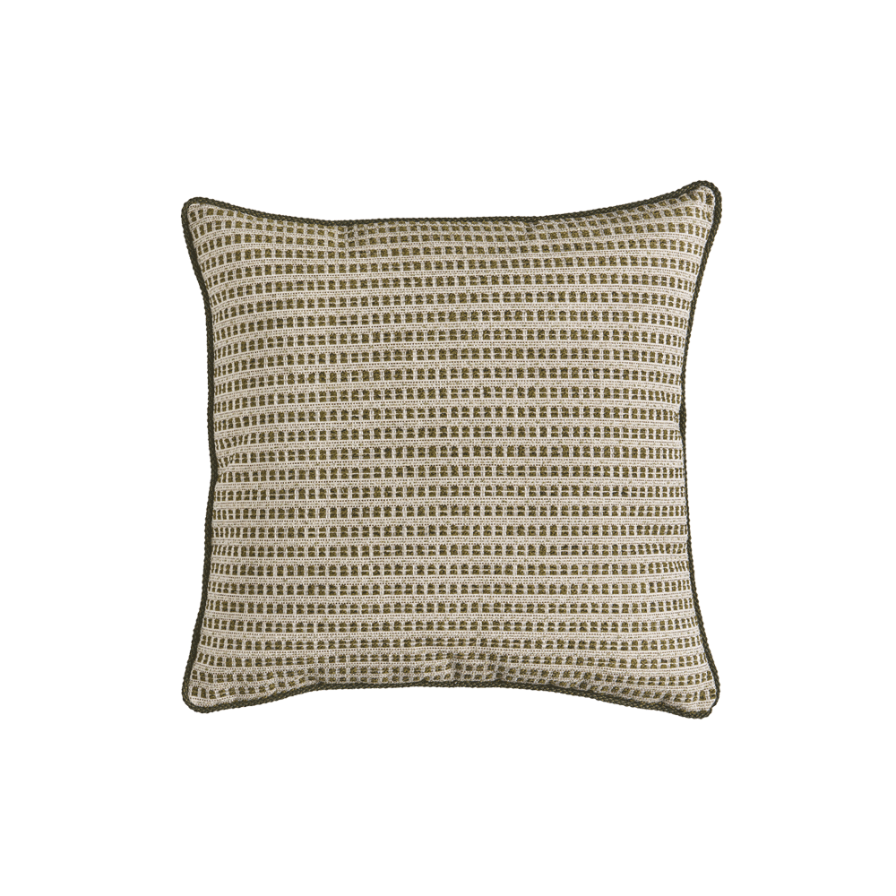 Dorian Cushion Thyme Front Louise Bradley