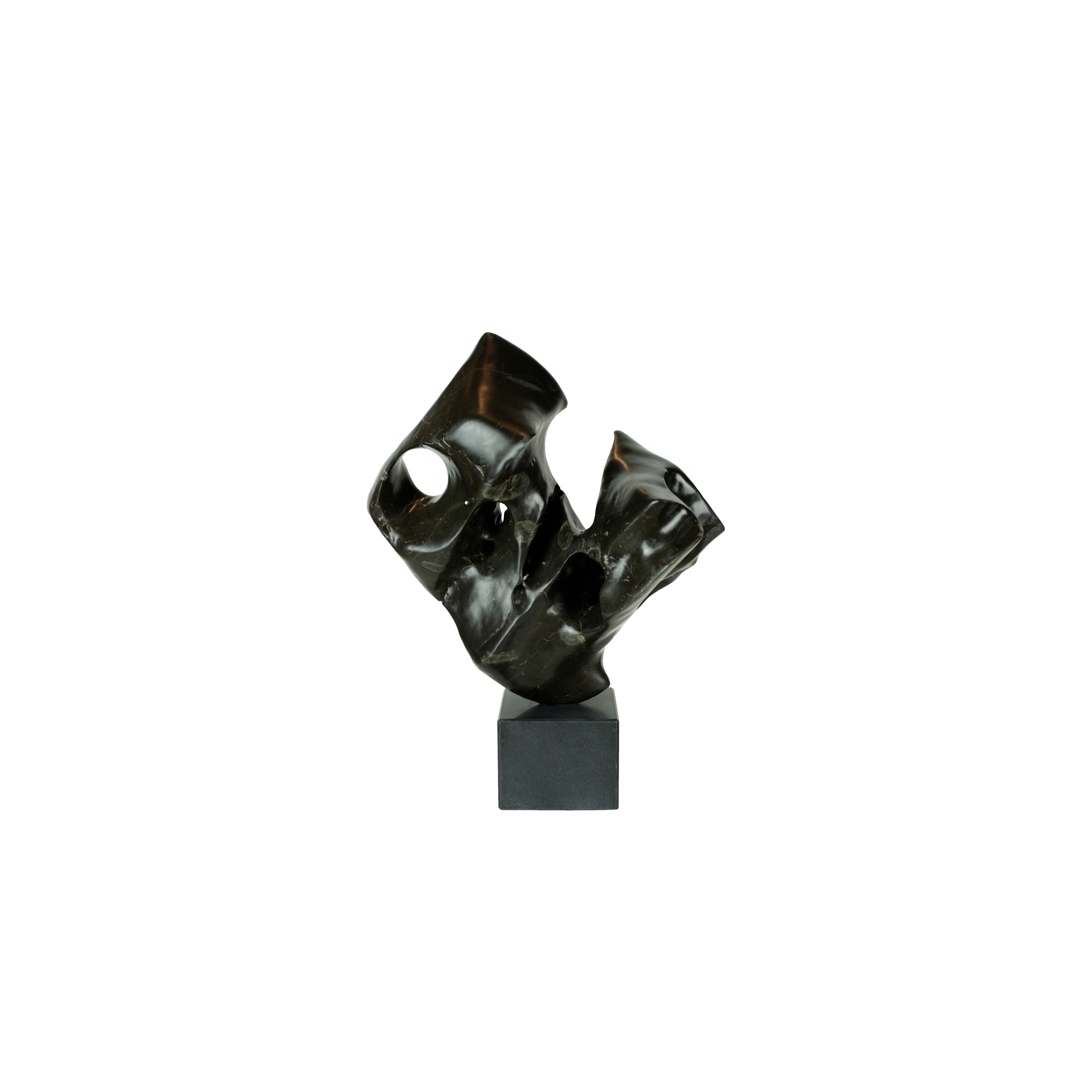 Abstract Sculpture One Black Louise Bradley