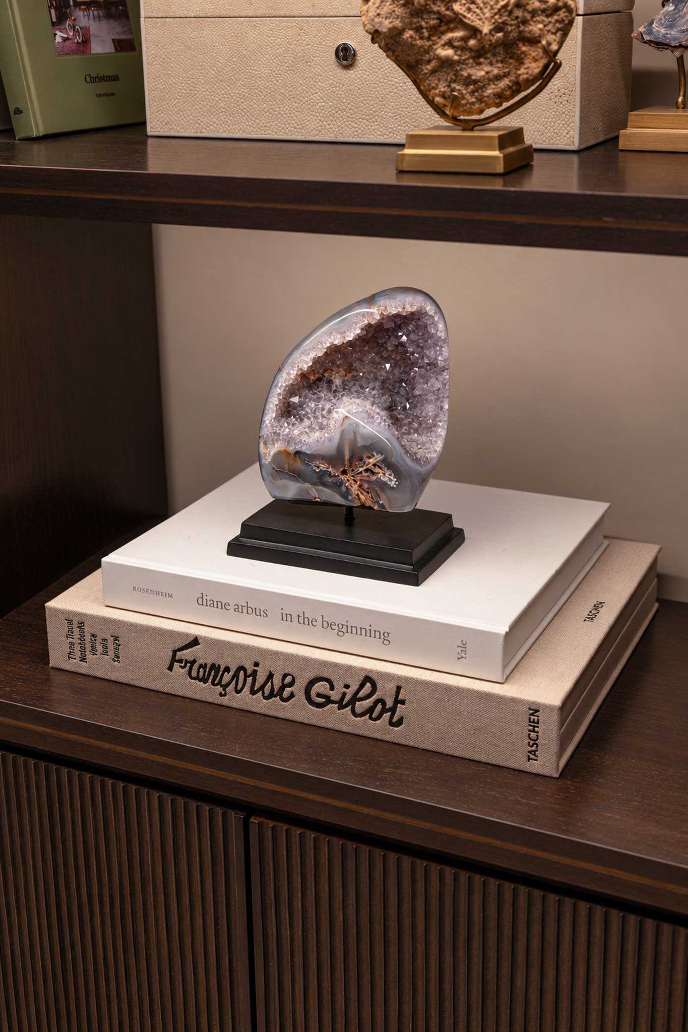 FOS133 ST2019 Polished Amethyst Geode Lifestyle 2