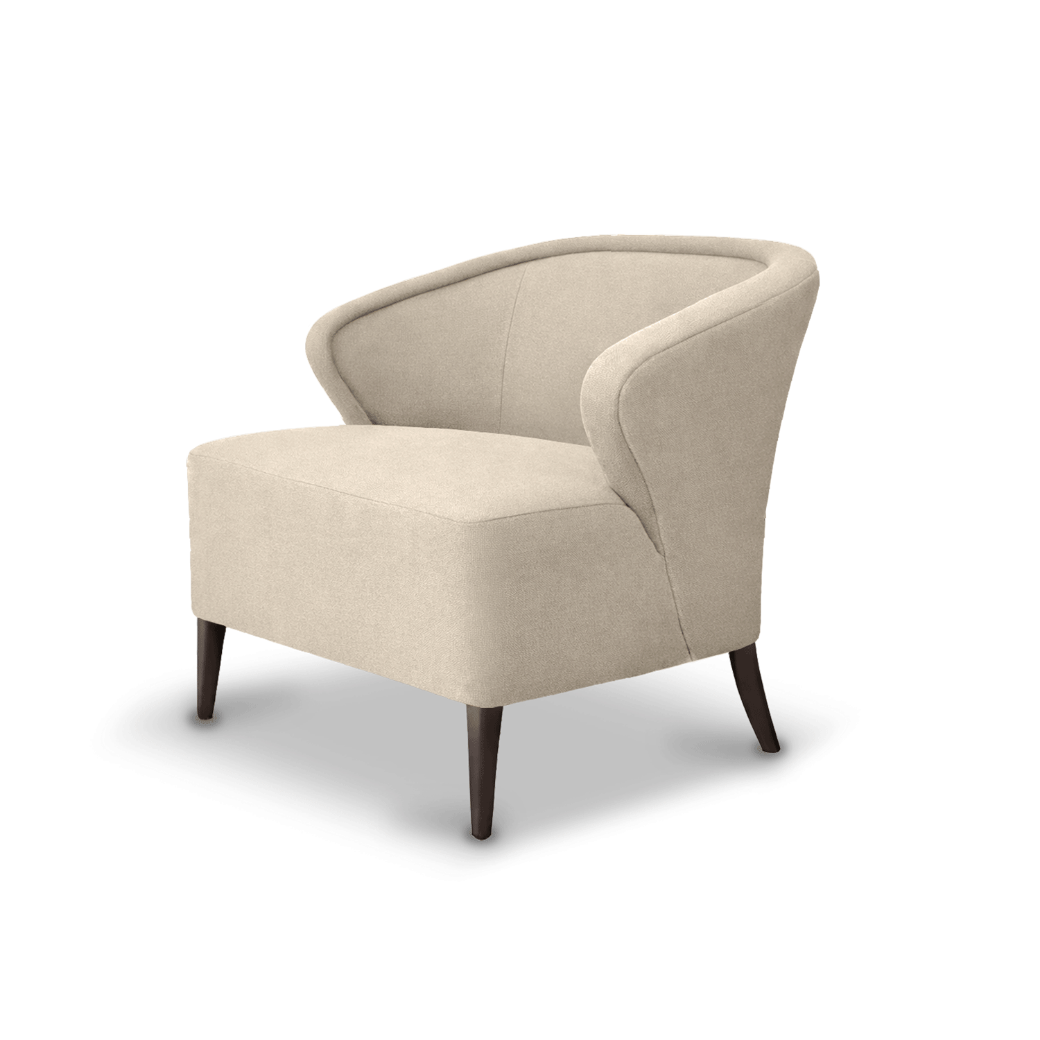 Askin Armchair Serpentine Lacu Oyster