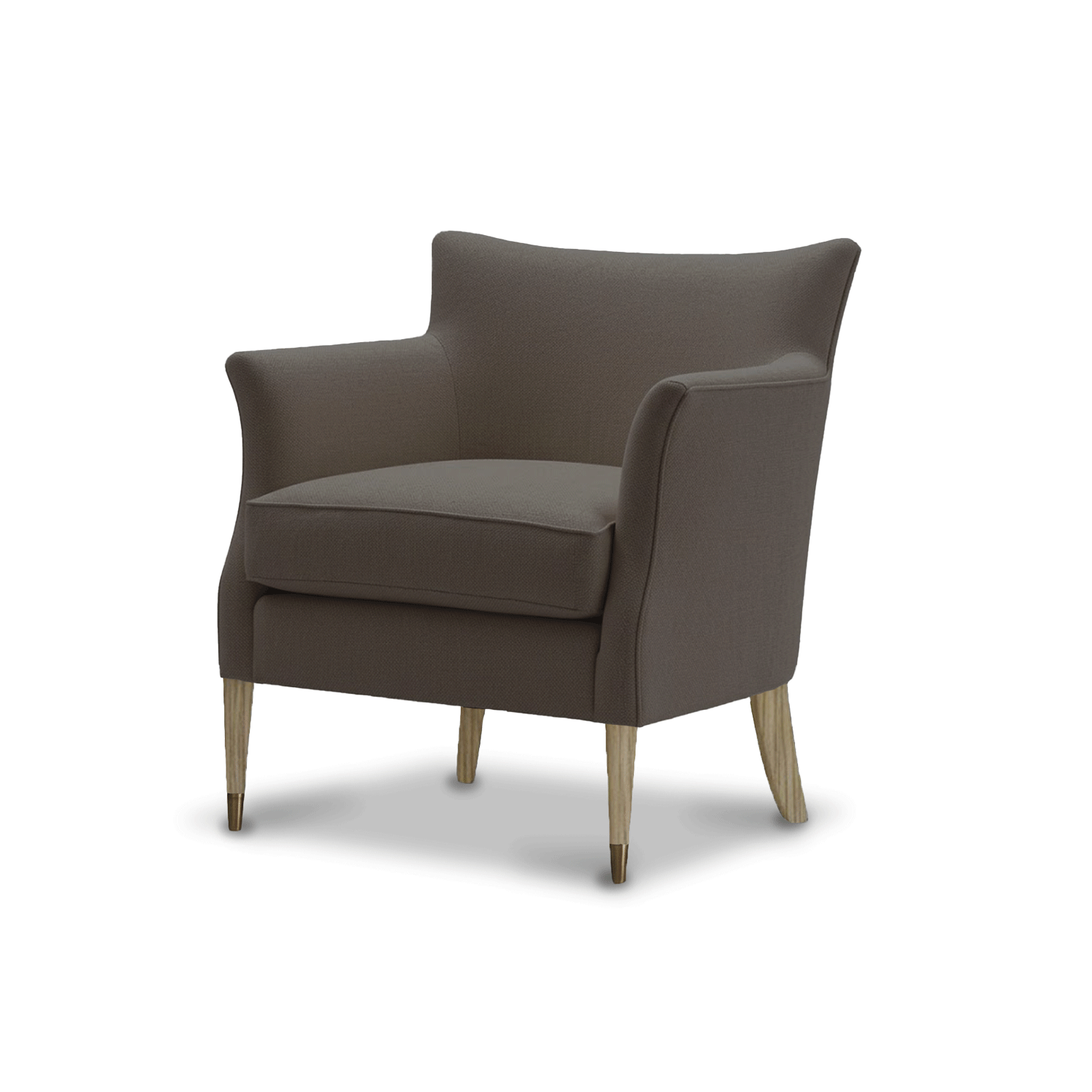 Cafe Chair Grey Wash Serpentine Lacu Chestnut