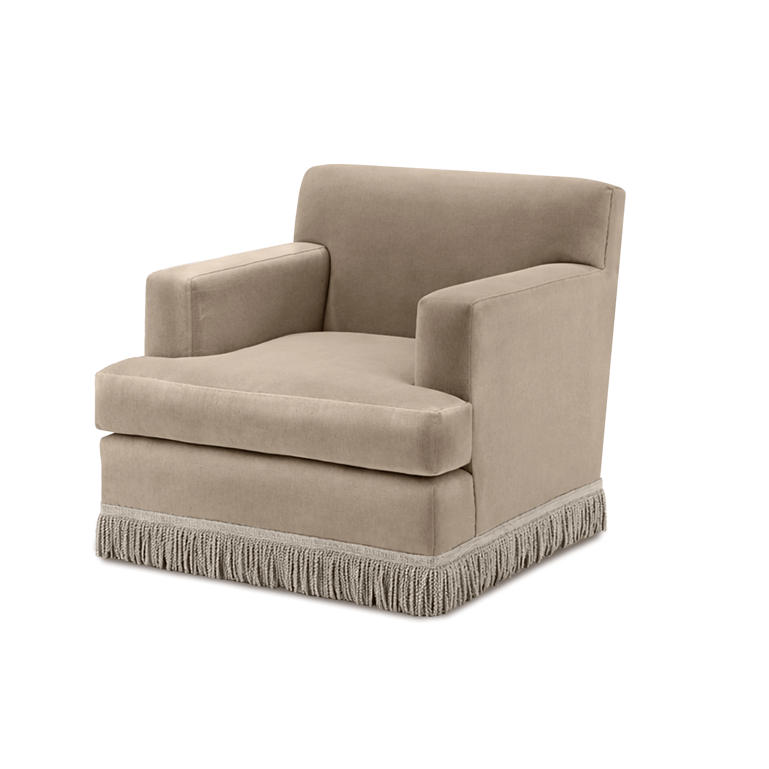 Chloe Armchair Fringe Hampstead Rowan Mist