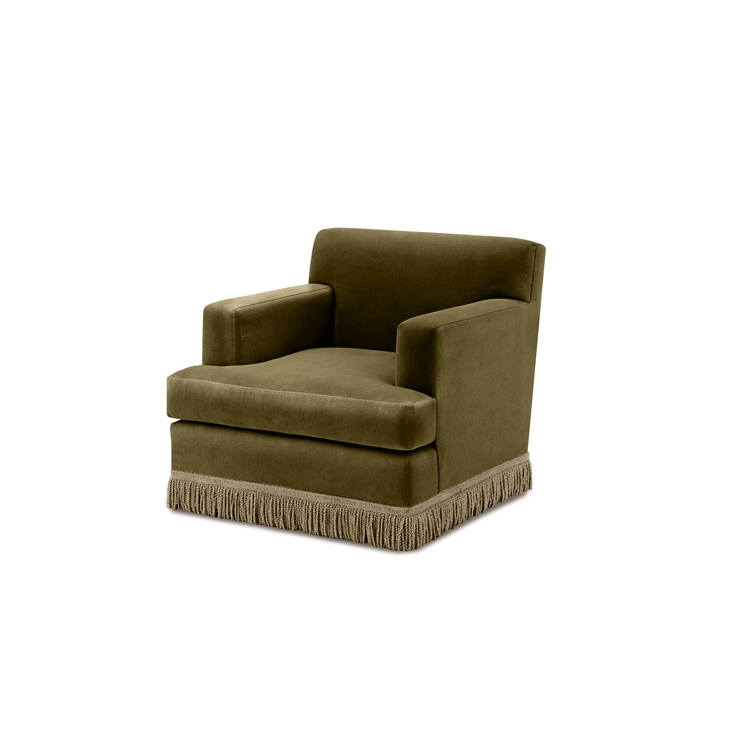 Chloe Armchair Fringe Hampstead Rowan Moss Thumbnail
