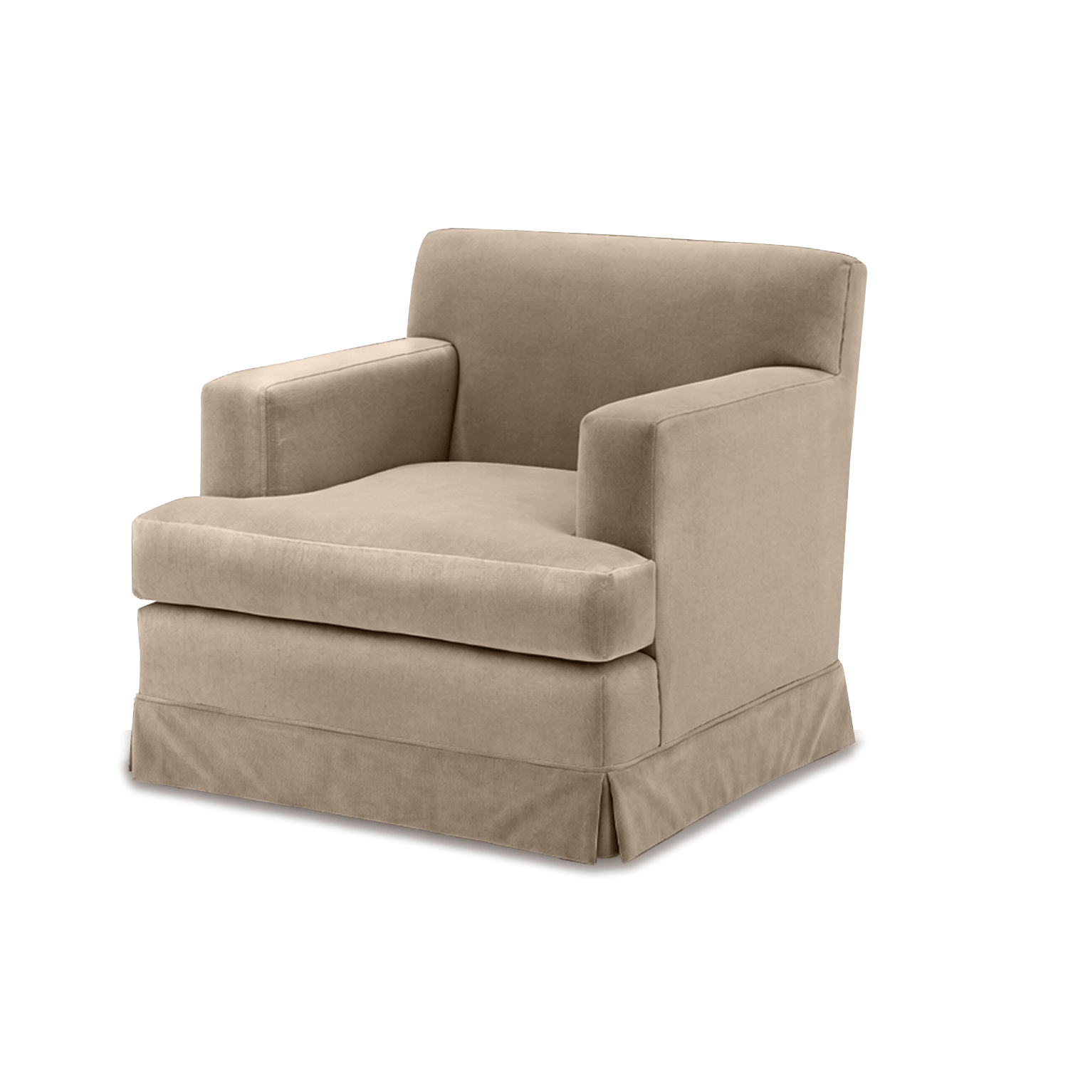 Chloe Armchair Skirt Hampstead Rowan Mist