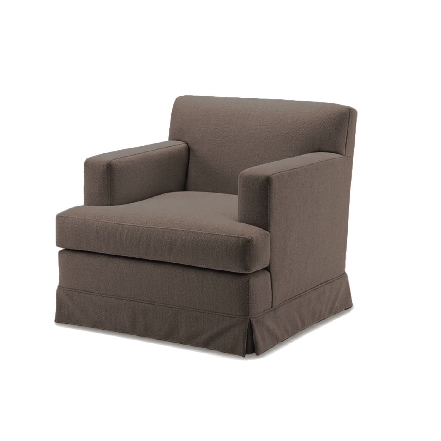 Chloe Armchair Skirt Serpentine Lacu Chestnut