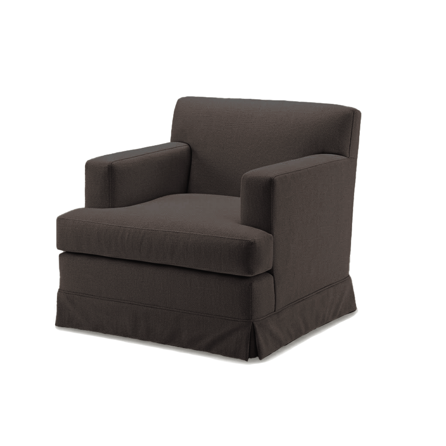 Chloe Armchair Skirt Serpentine Lacu Conker