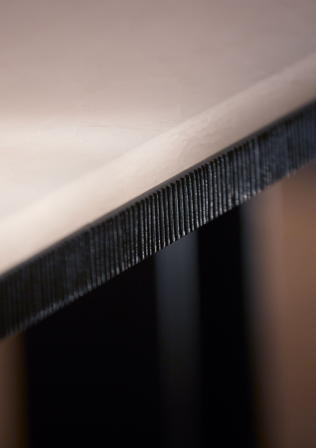 Nibbled Edge Dining Table Detail