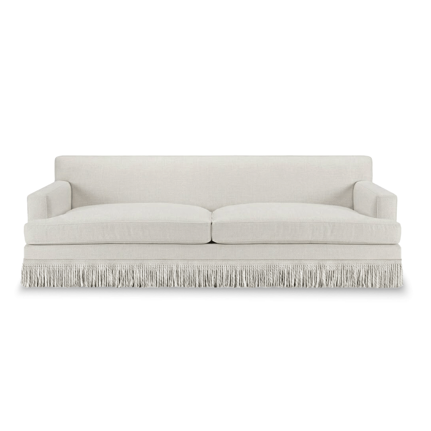 Chloe Sofa Fringe Serpentine Reed Mineral Thumbnail