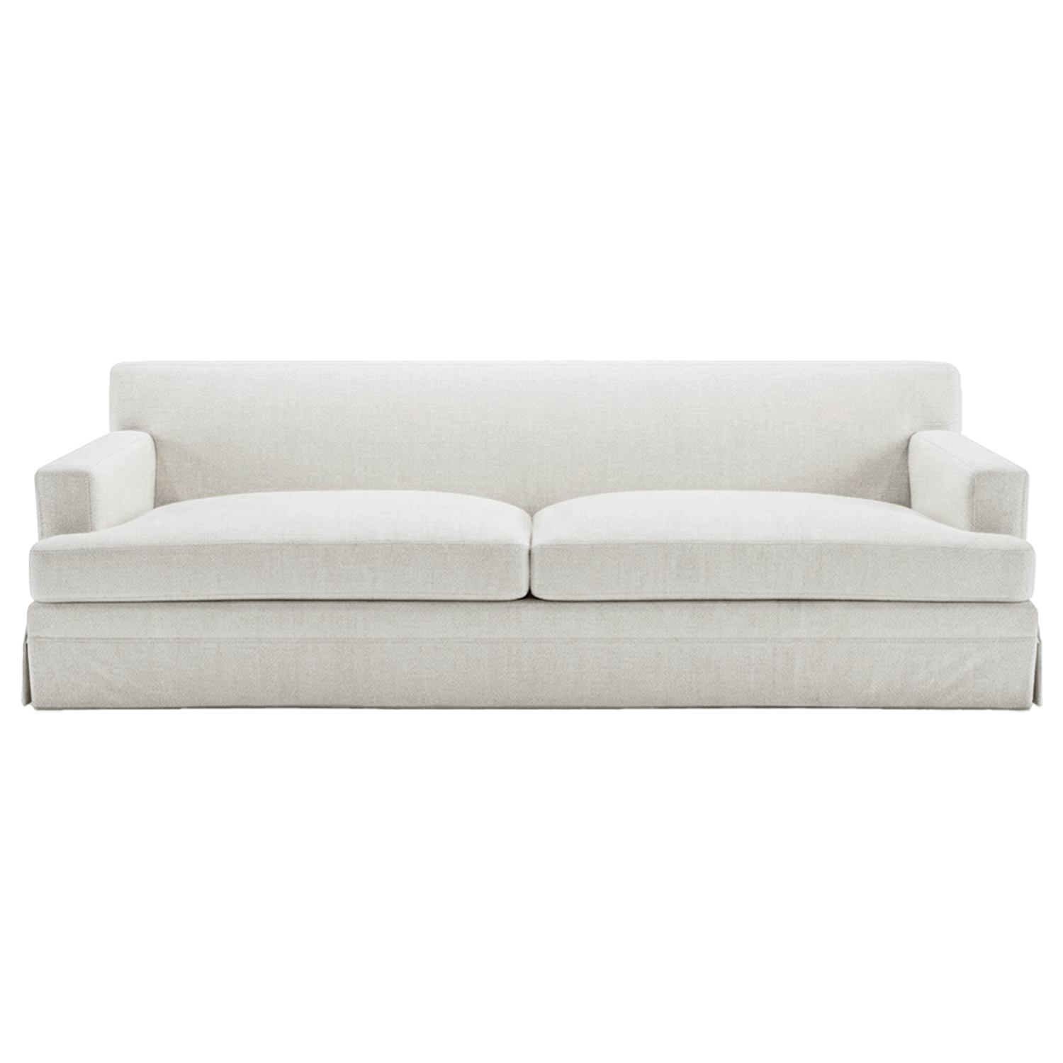 Chloe Sofa Skirt Serpentine Alabaster