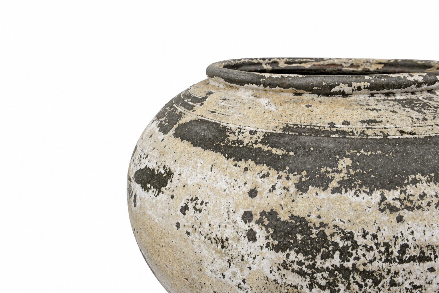 POT007 MED004 Large Console Pot Concrete Close up