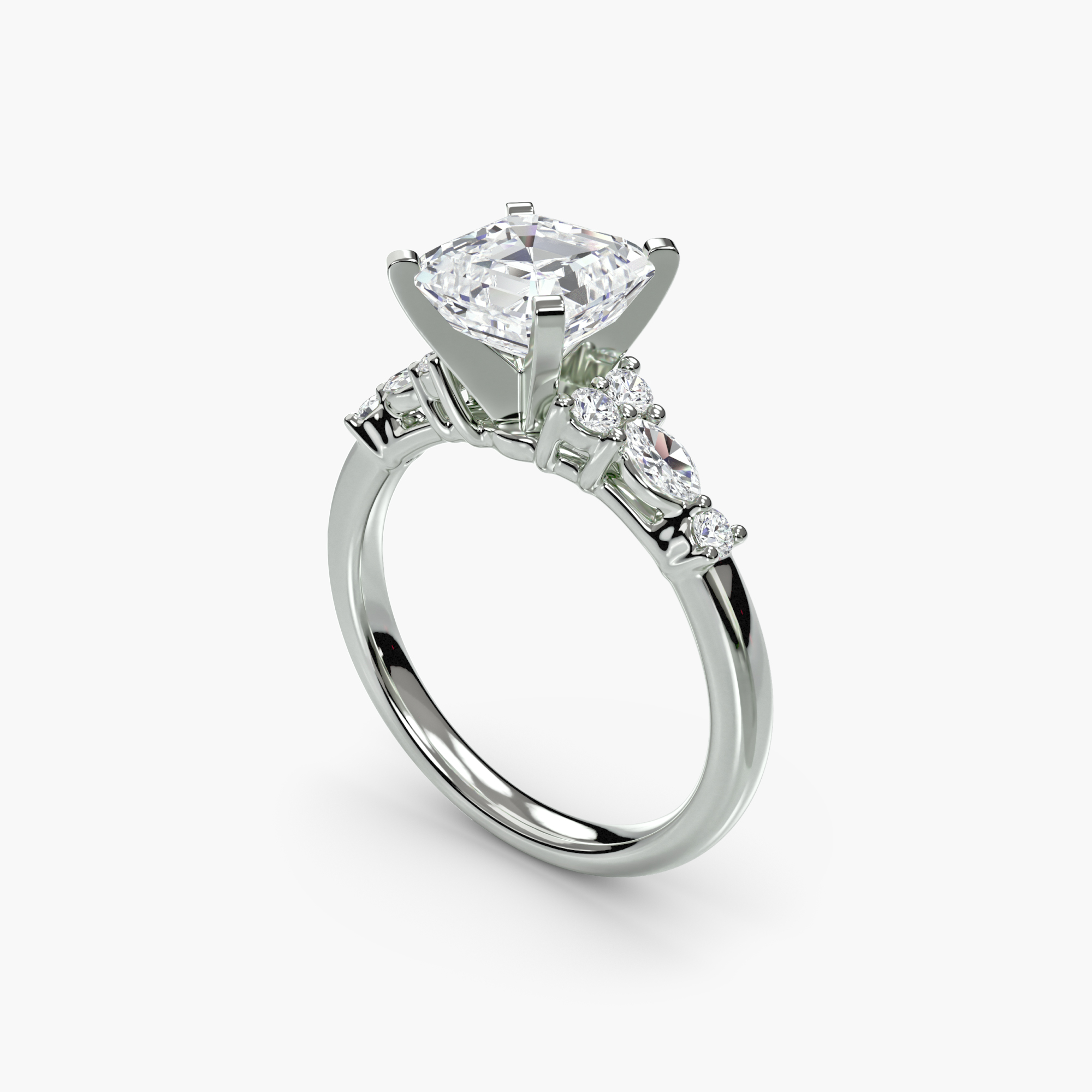The Floral Accent Solitaire — görsel 4