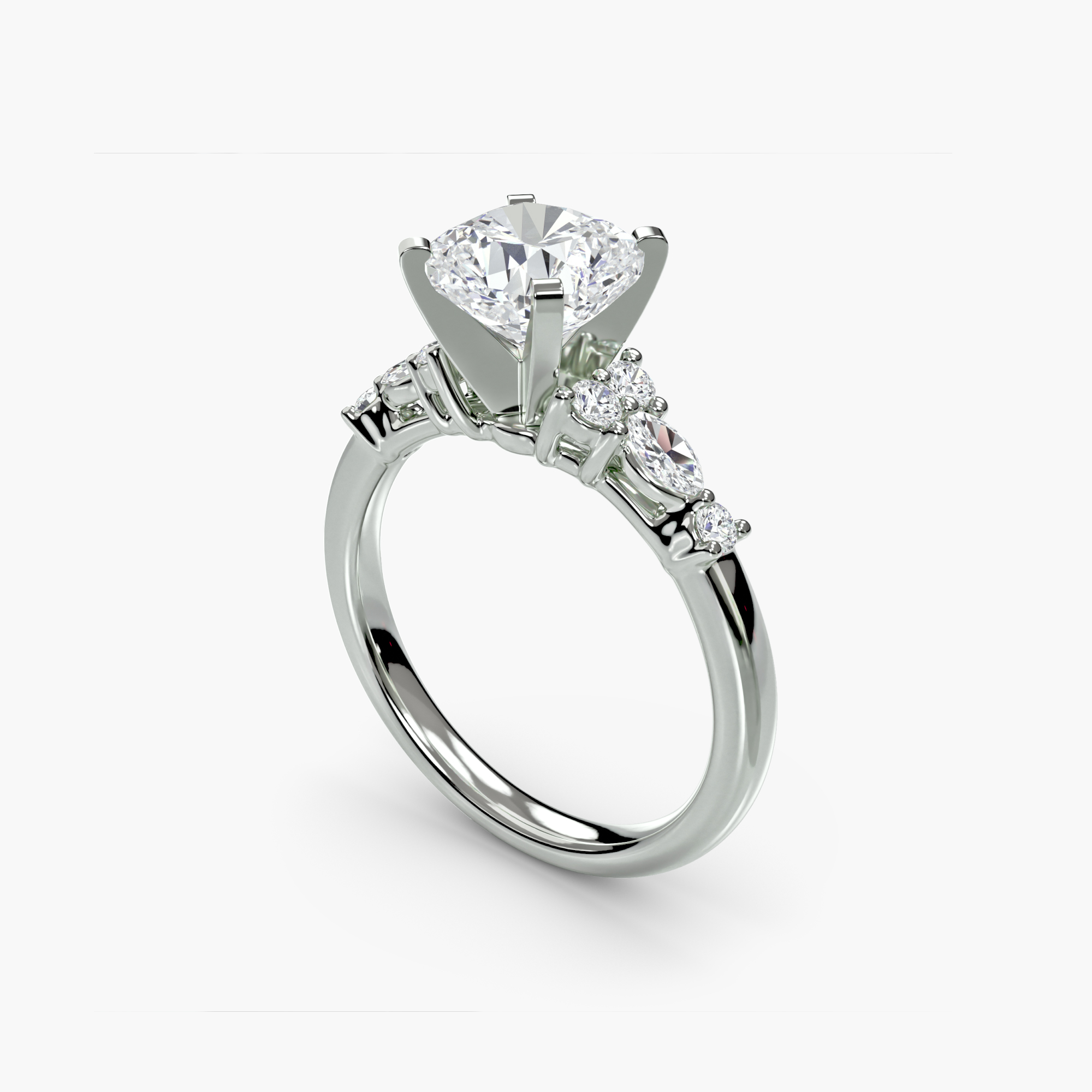 The Floral Accent Solitaire — görsel 4