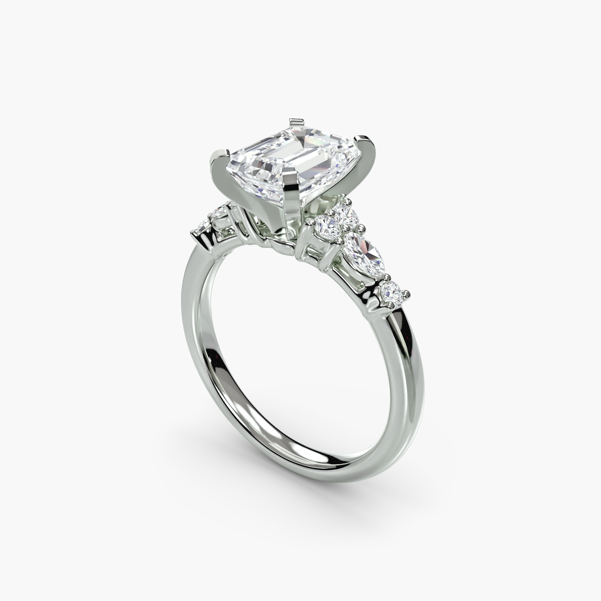 The Floral Accent Solitaire — görsel 4