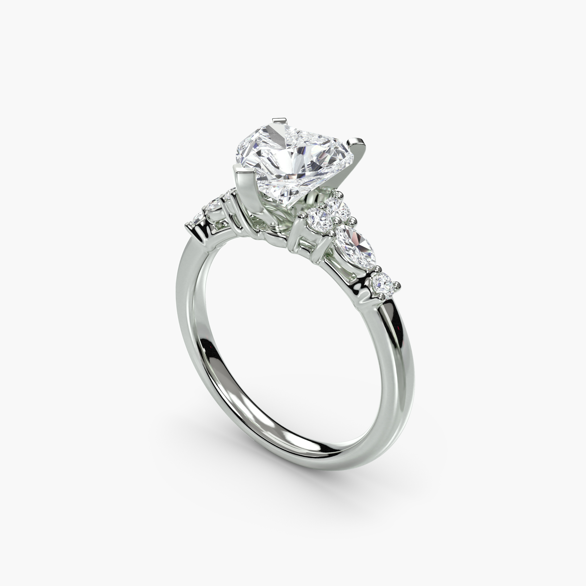 The Floral Accent Solitaire — görsel 4