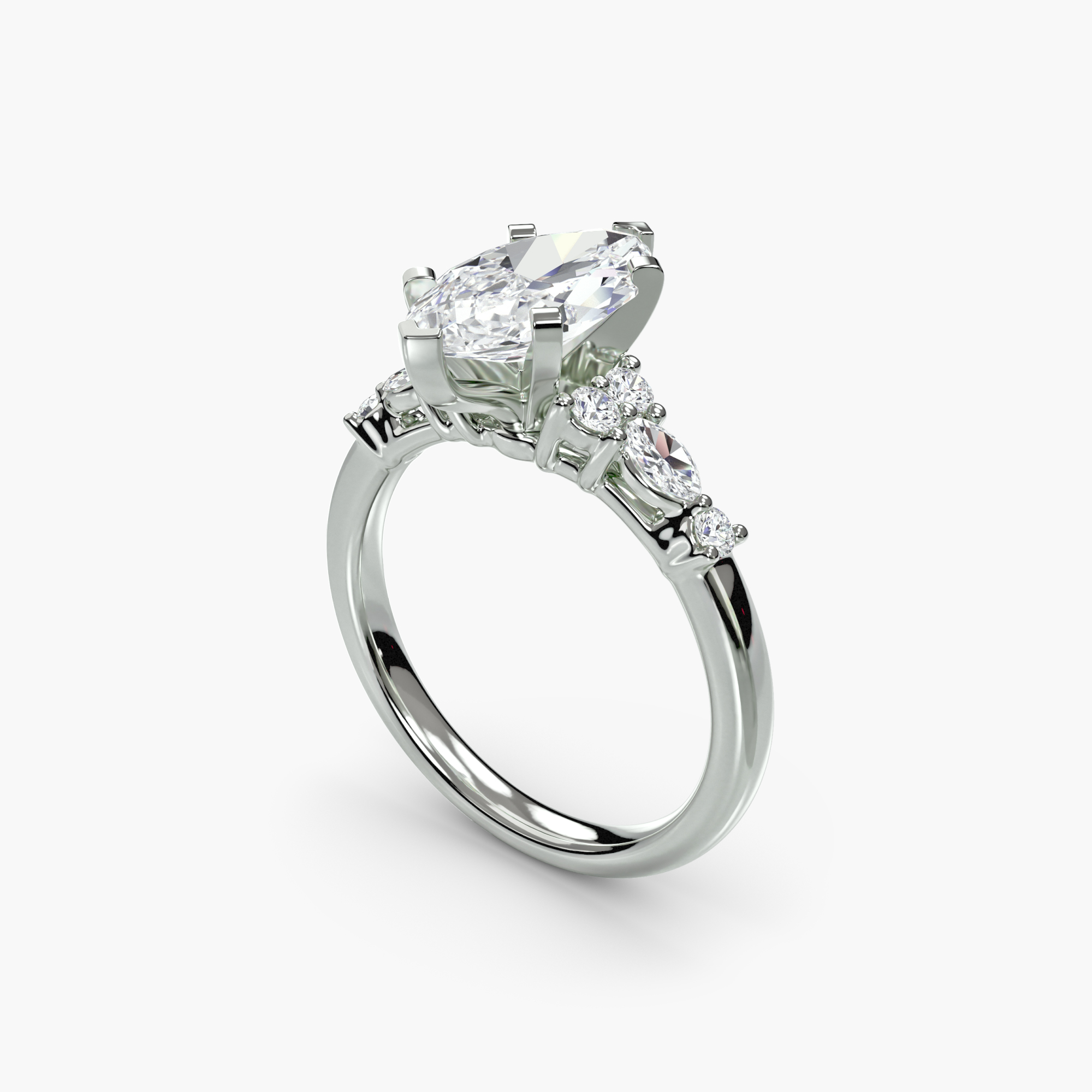 The Floral Accent Solitaire — görsel 4