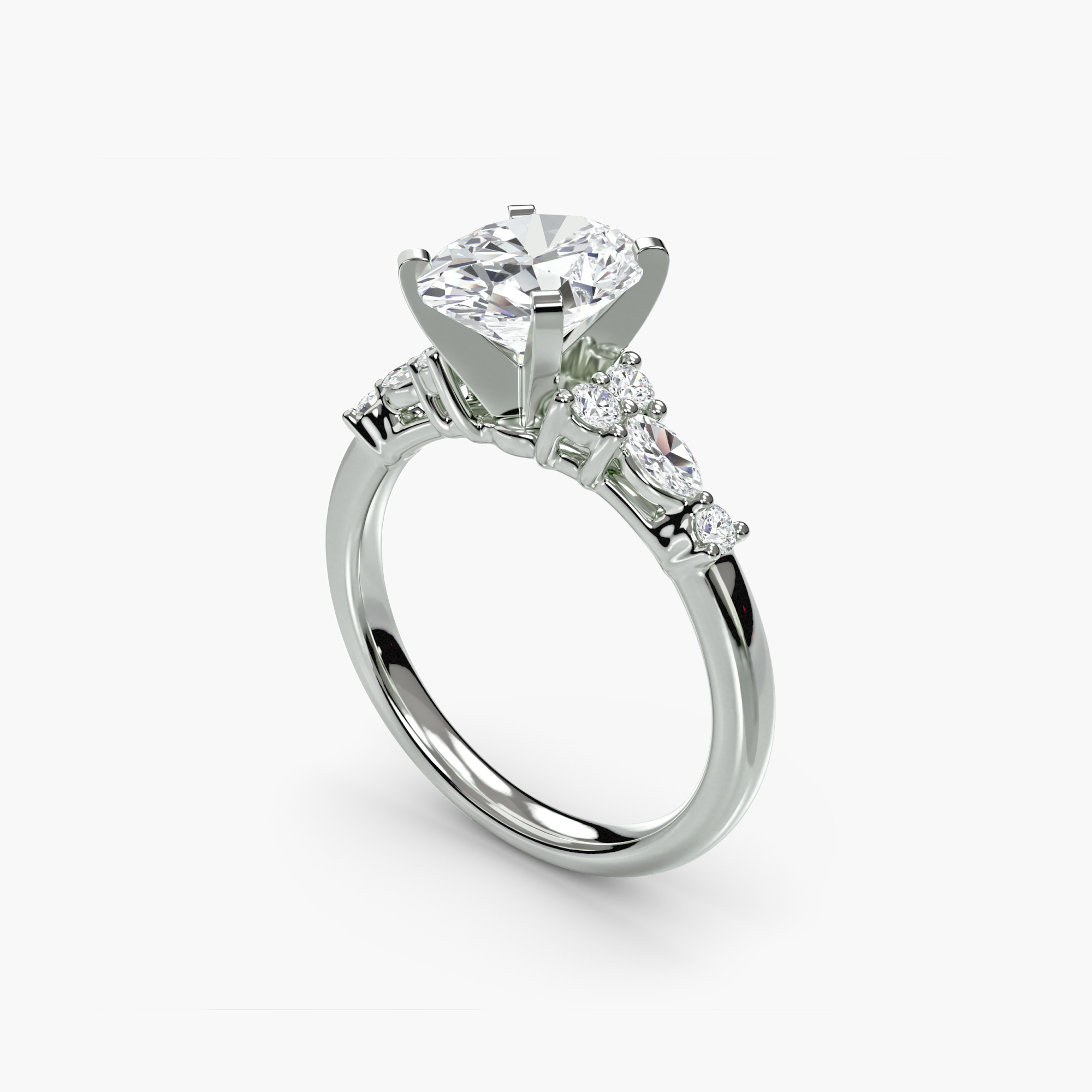 The Floral Accent Solitaire — görsel 4