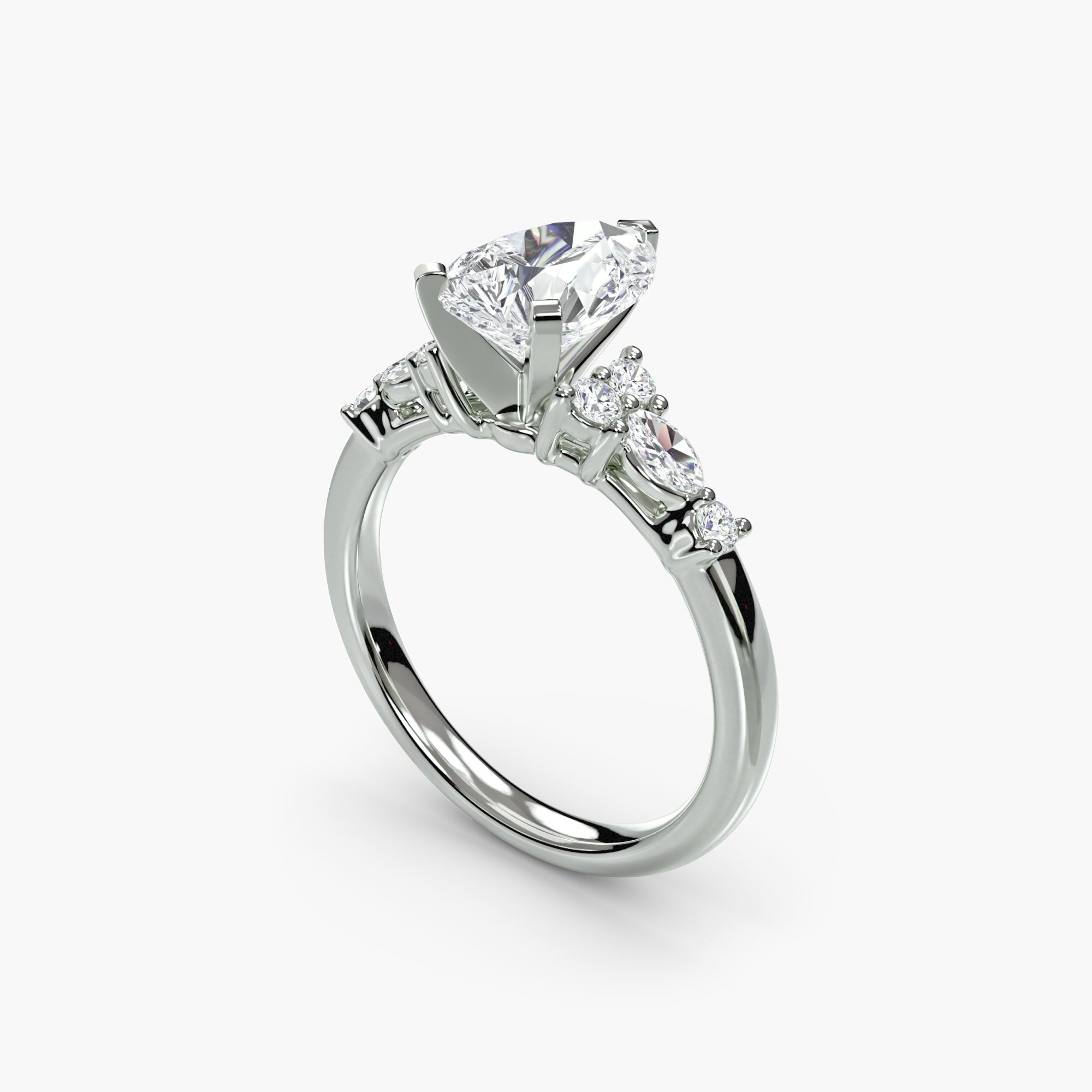 The Floral Accent Solitaire — görsel 4