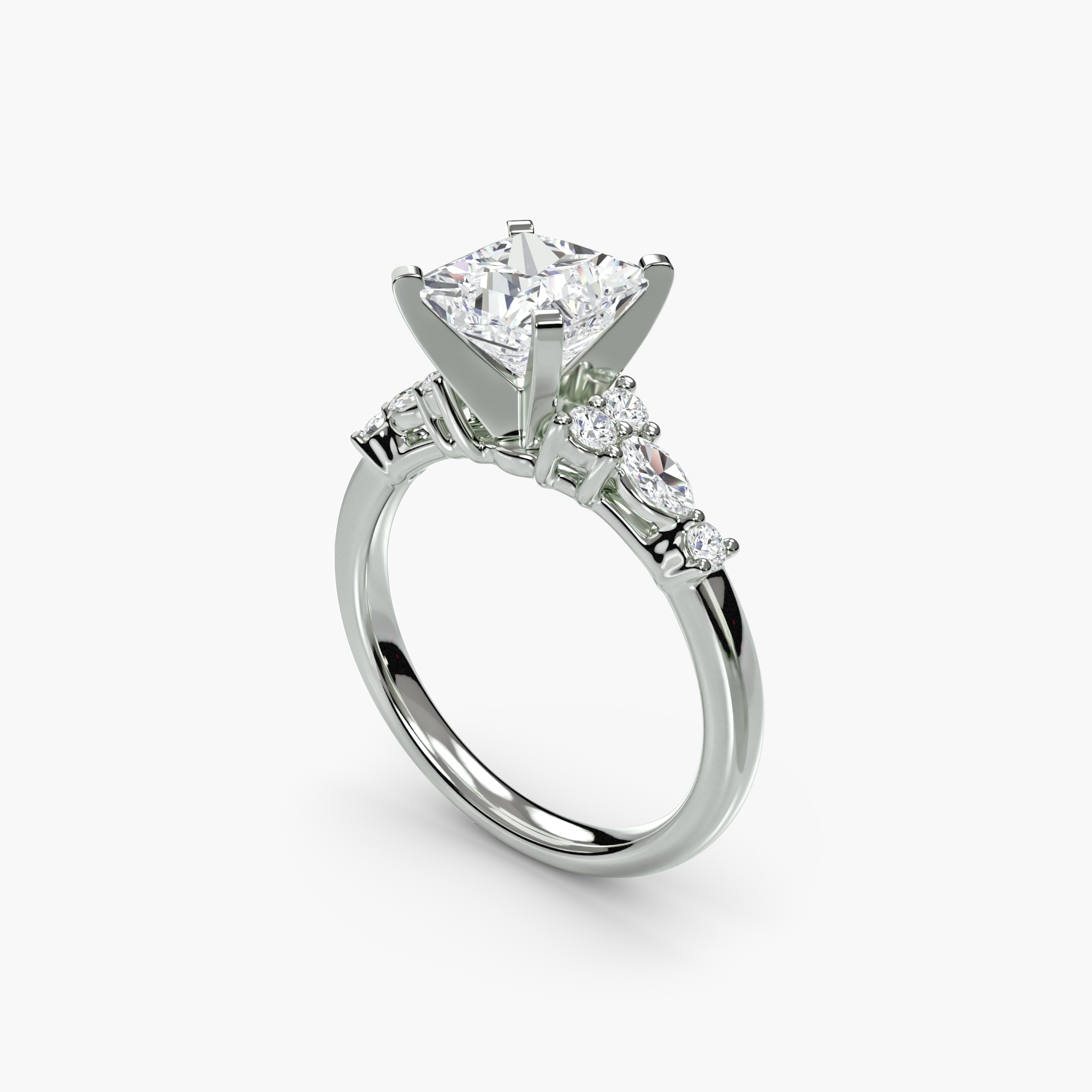 The Floral Accent Solitaire — görsel 4