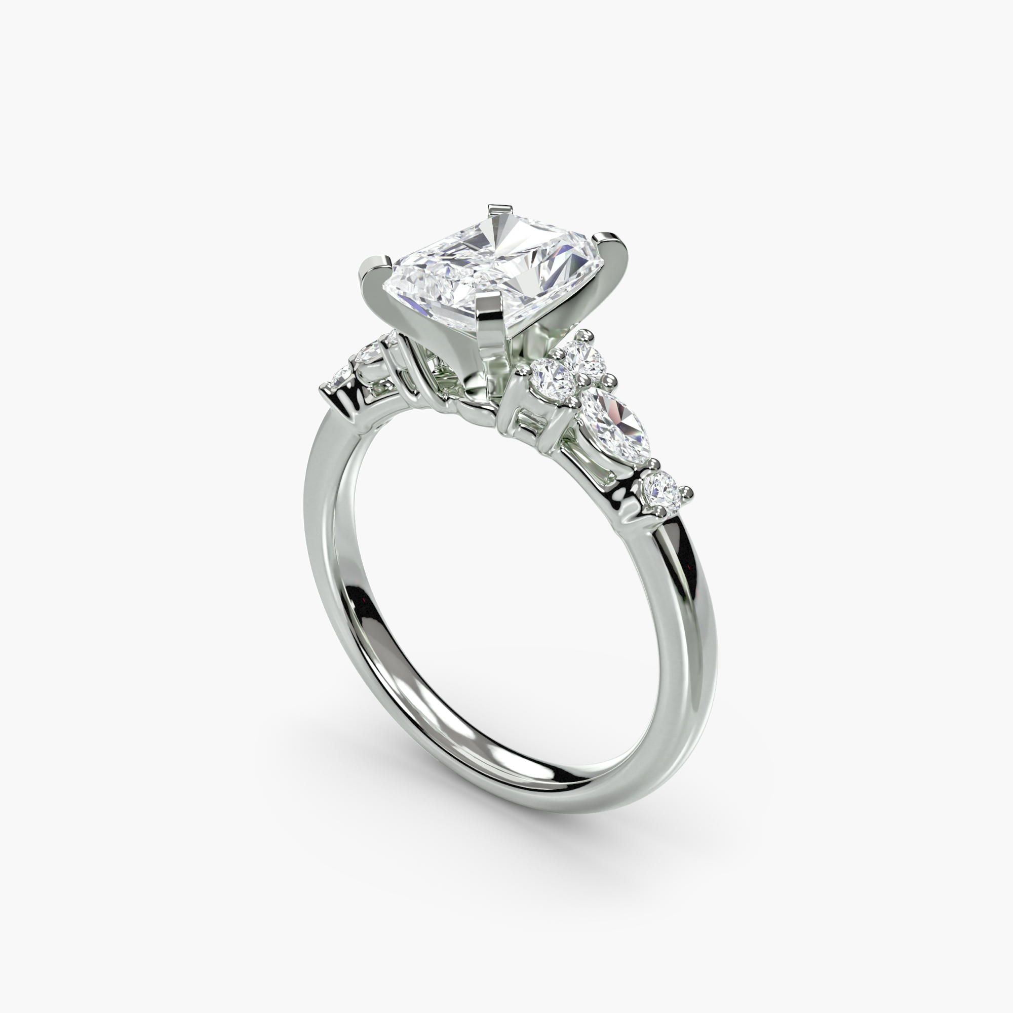 The Floral Accent Solitaire — görsel 4