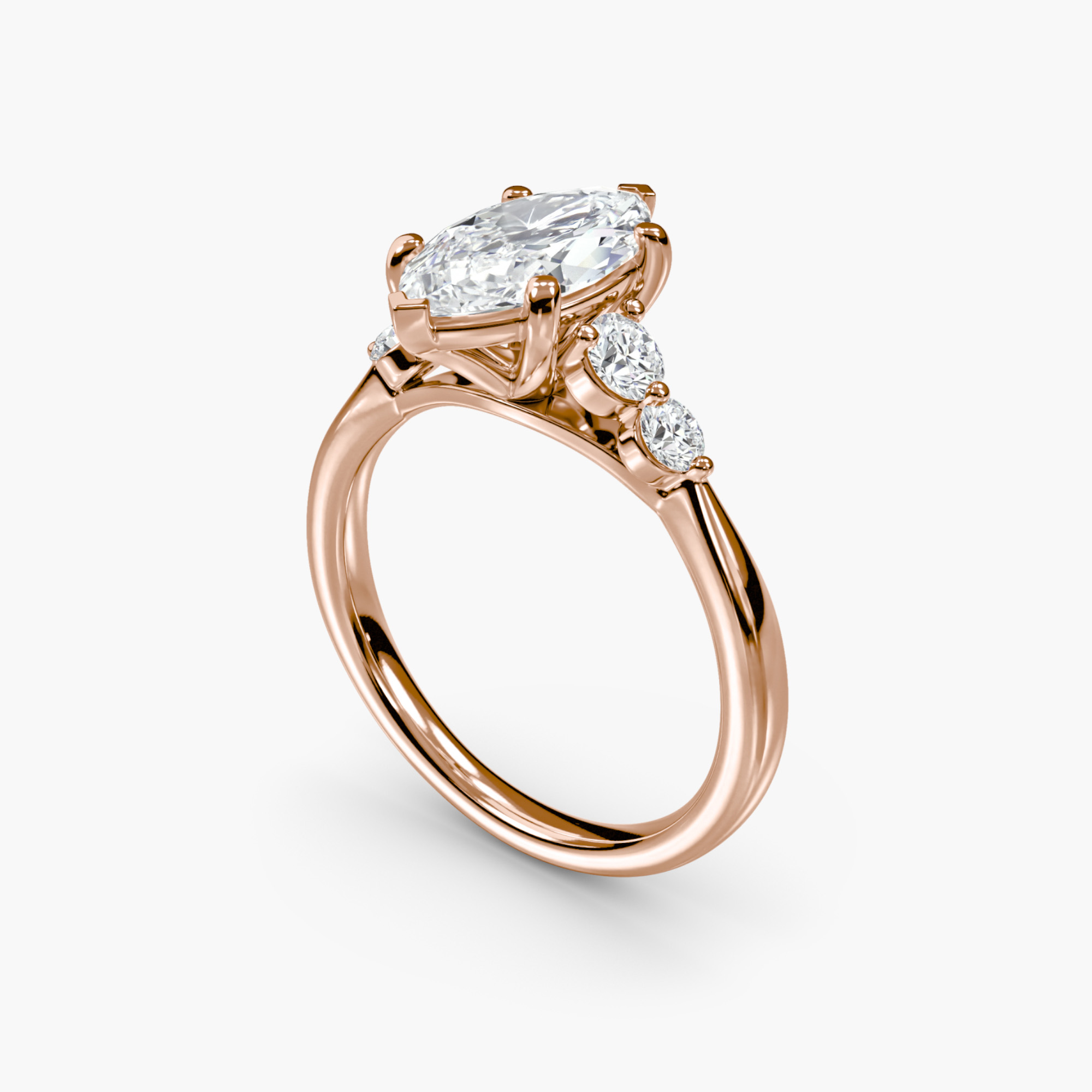Solitaire with Shoulder Accents 2 — image 4
