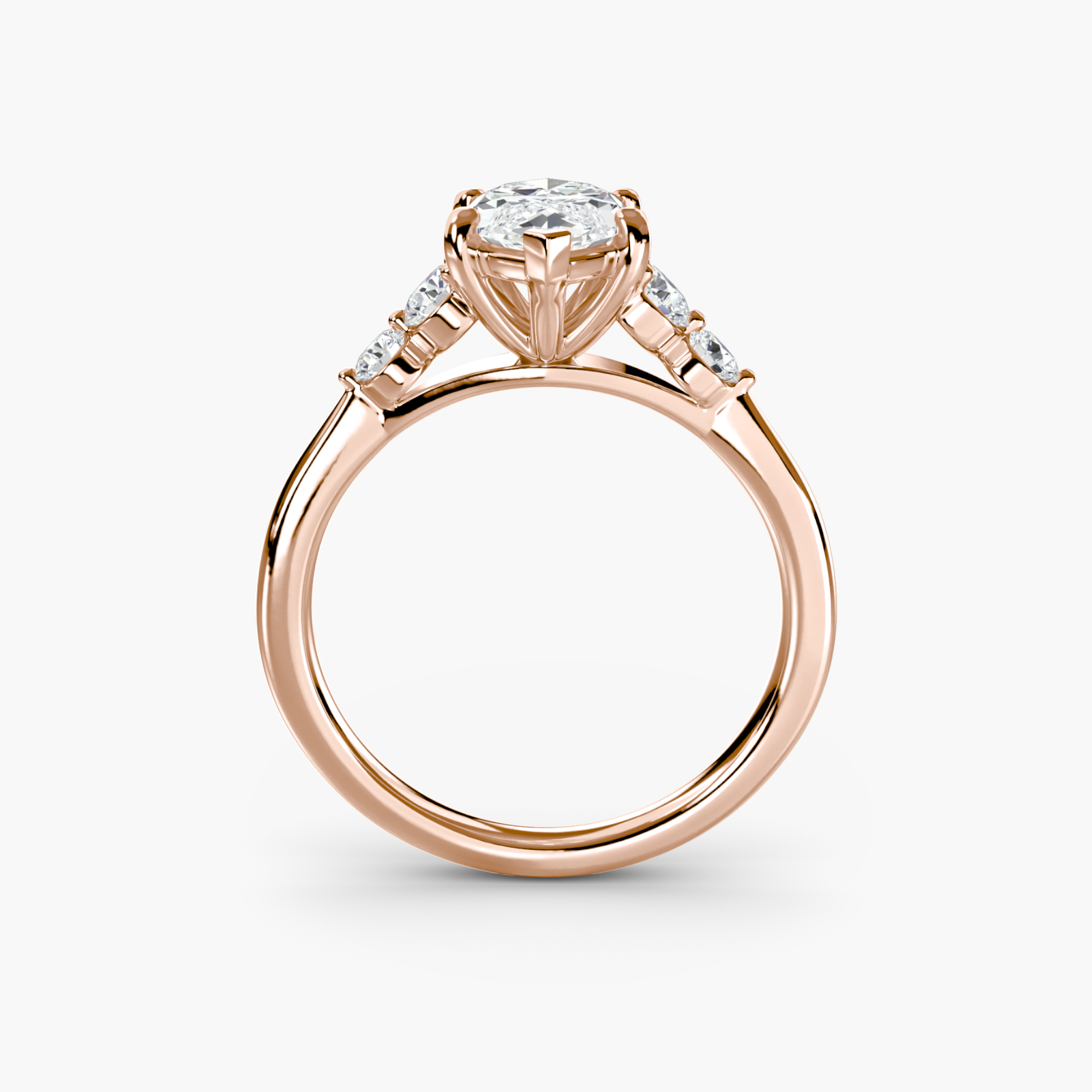 Solitaire with Shoulder Accents 2 — image 3