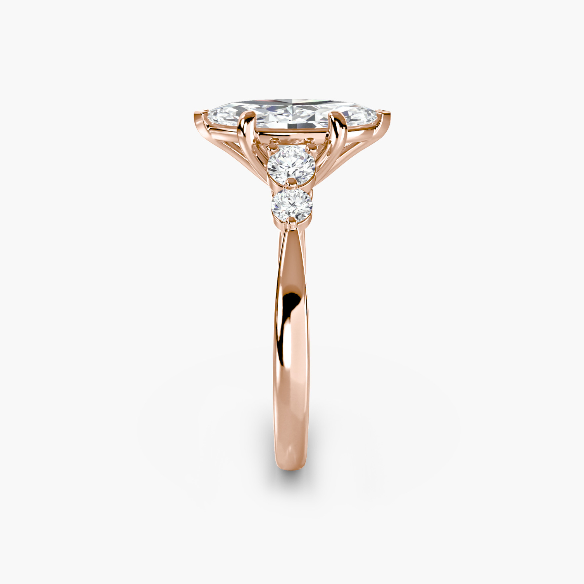 Solitaire with Shoulder Accents 2 — image 2