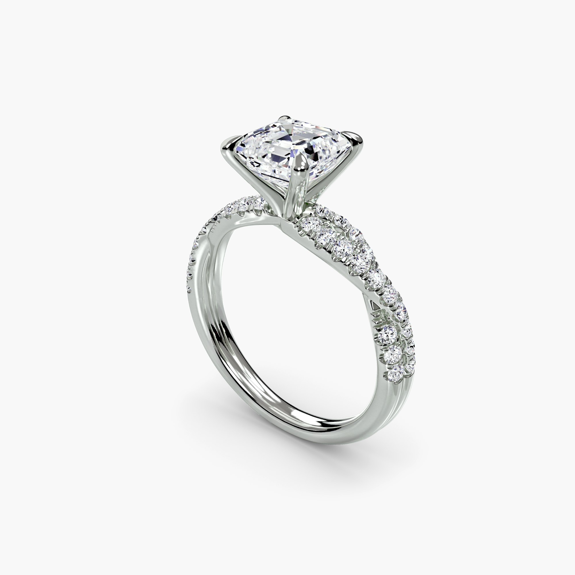 The Twisted Pavé Solitaire — görsel 4