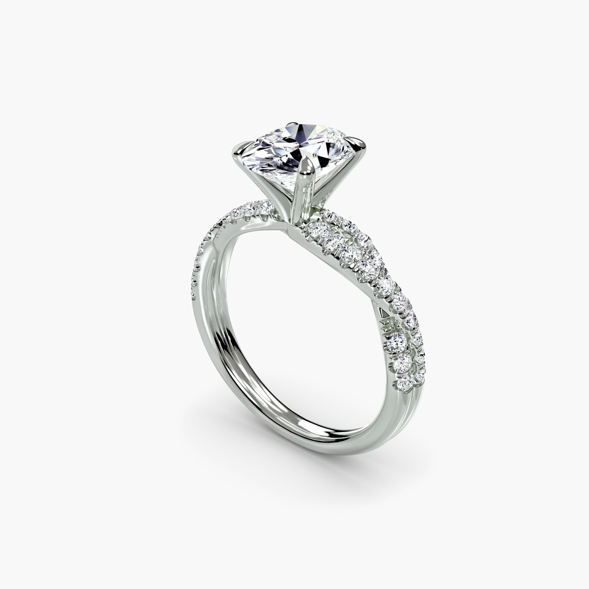 The Twisted Pavé Solitaire — görsel 4