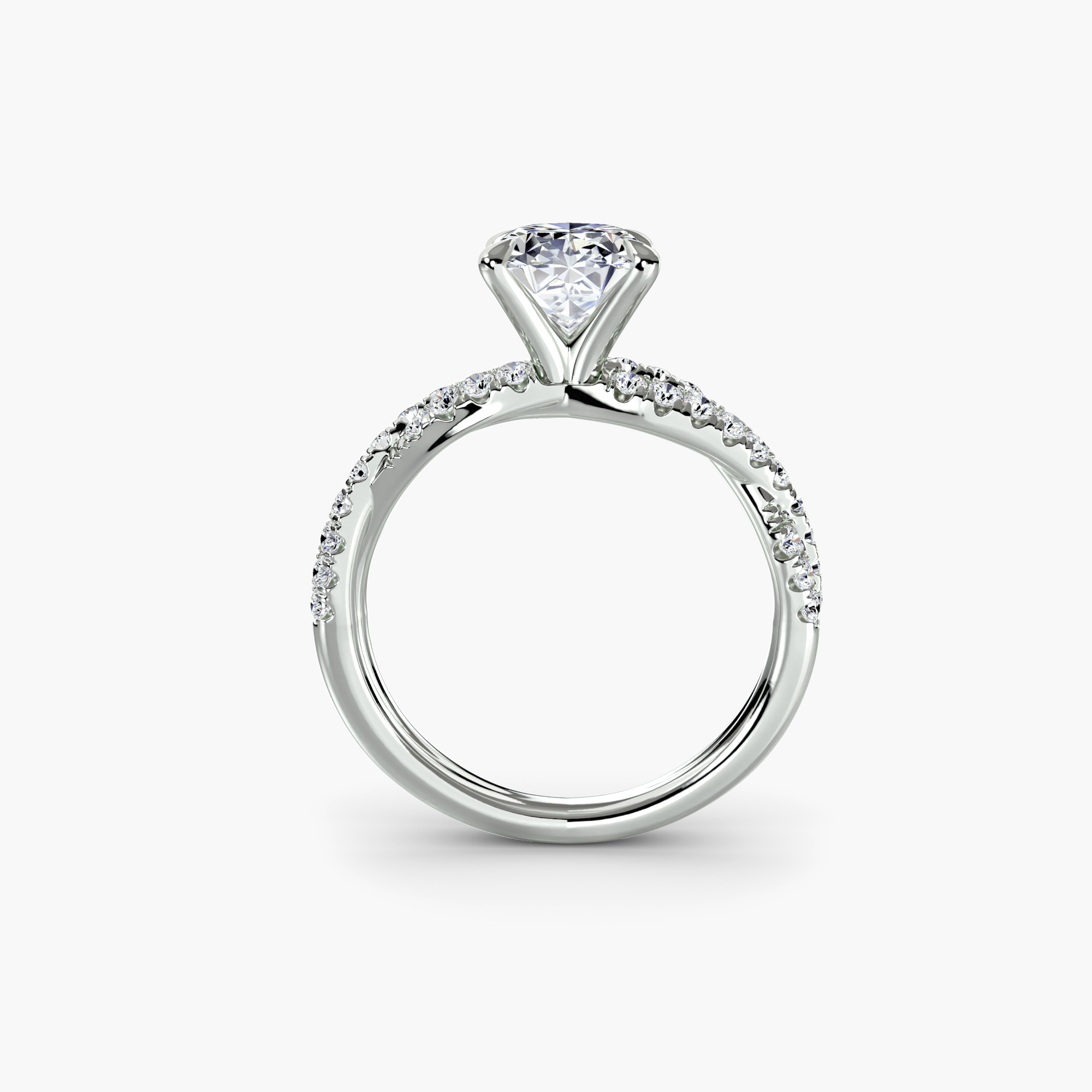 The Twisted Pavé Solitaire — görsel 3
