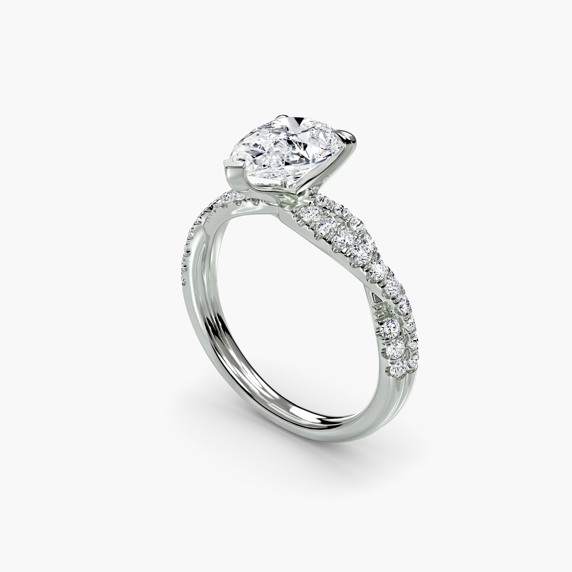 The Twisted Pavé Solitaire — görsel 4