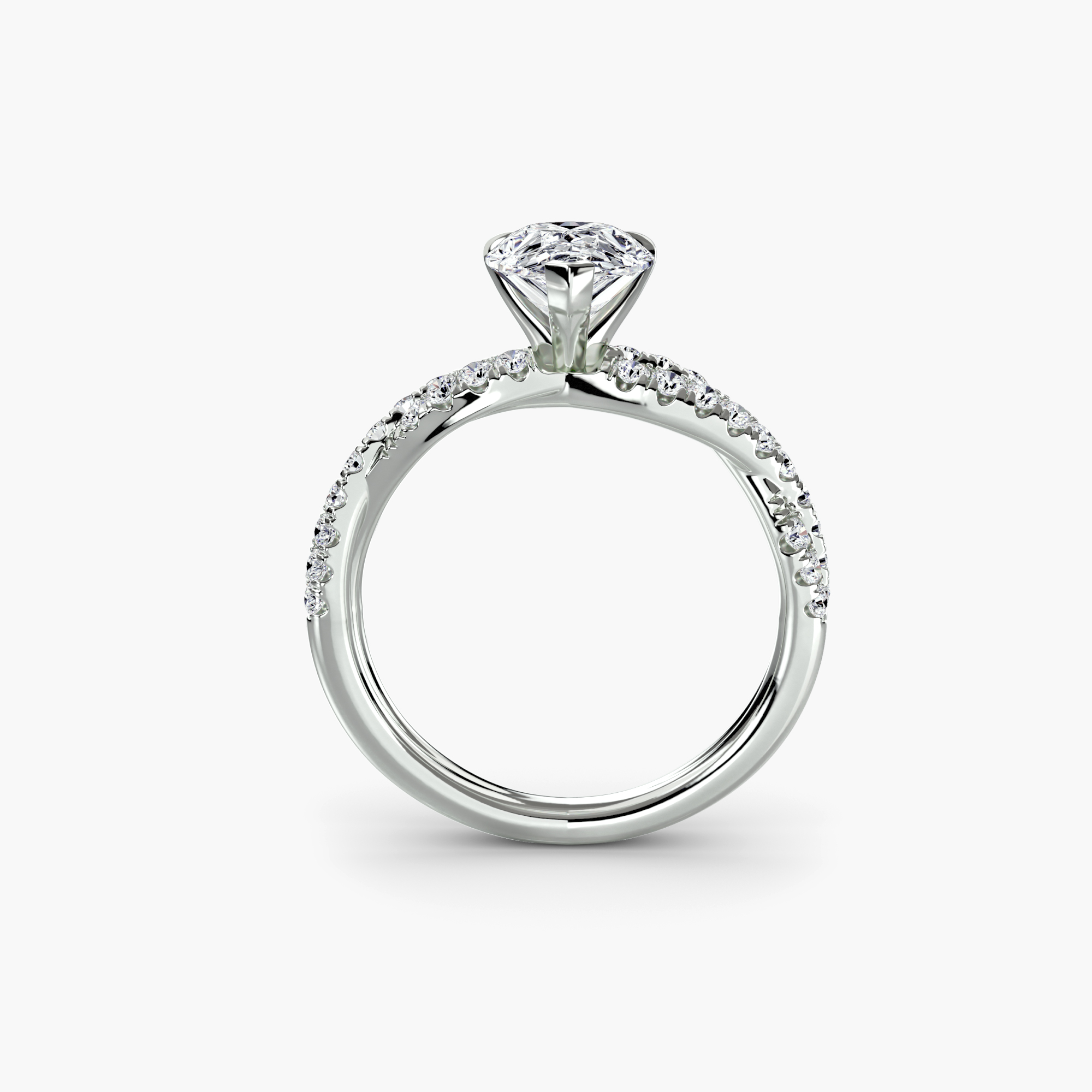 The Twisted Pavé Solitaire — görsel 3