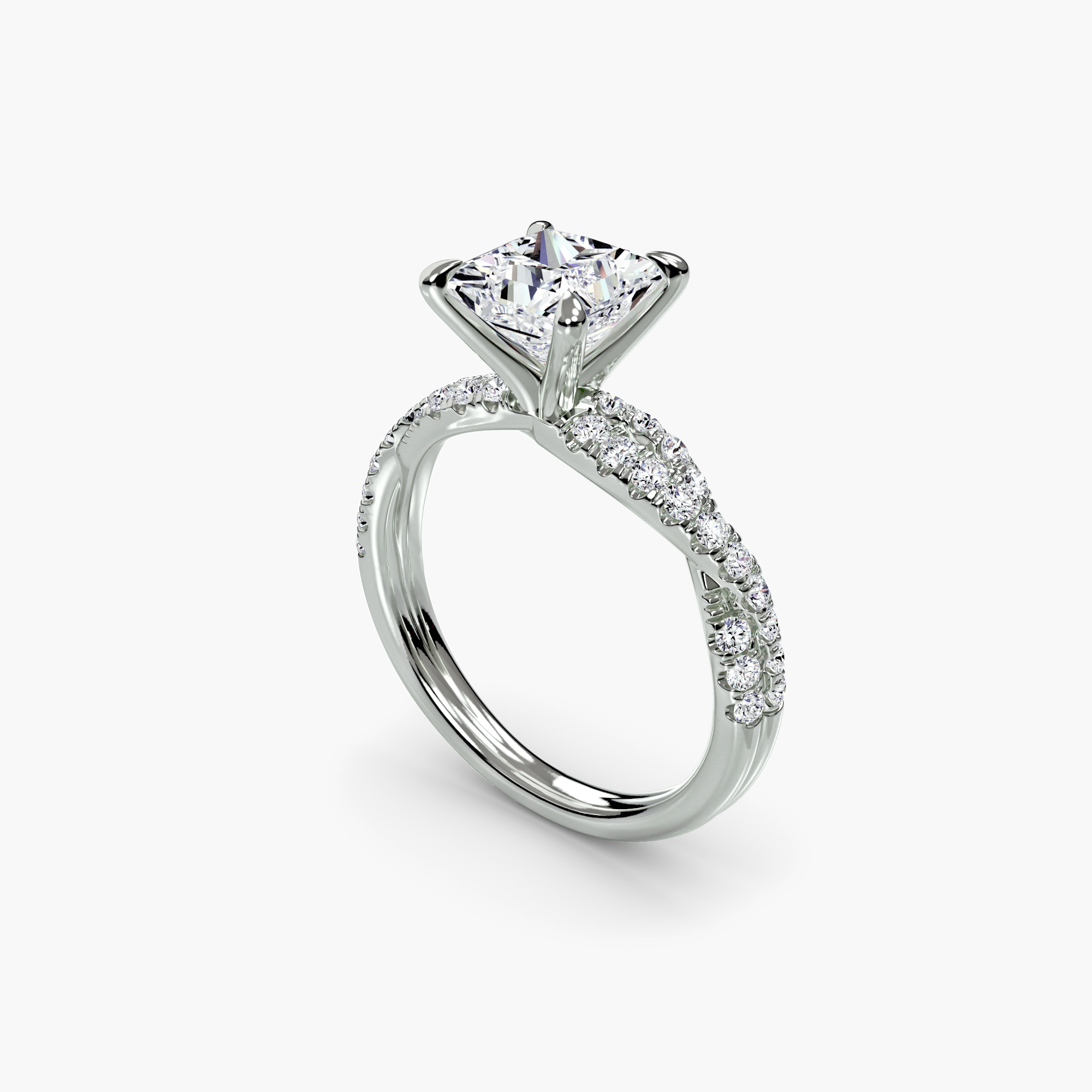 The Twisted Pavé Solitaire — görsel 4
