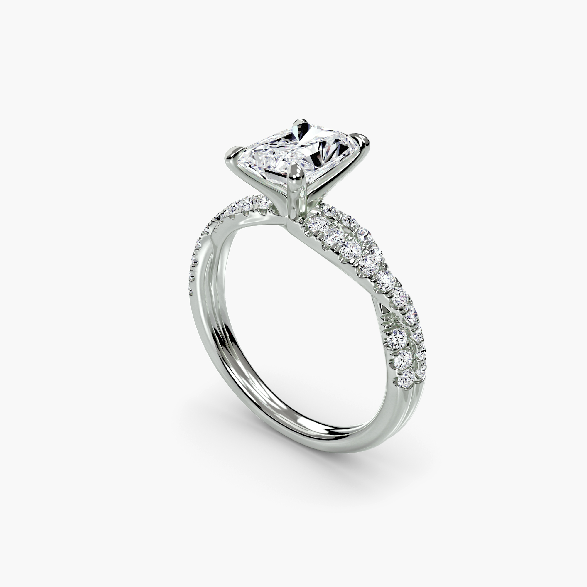 The Twisted Pavé Solitaire — görsel 4