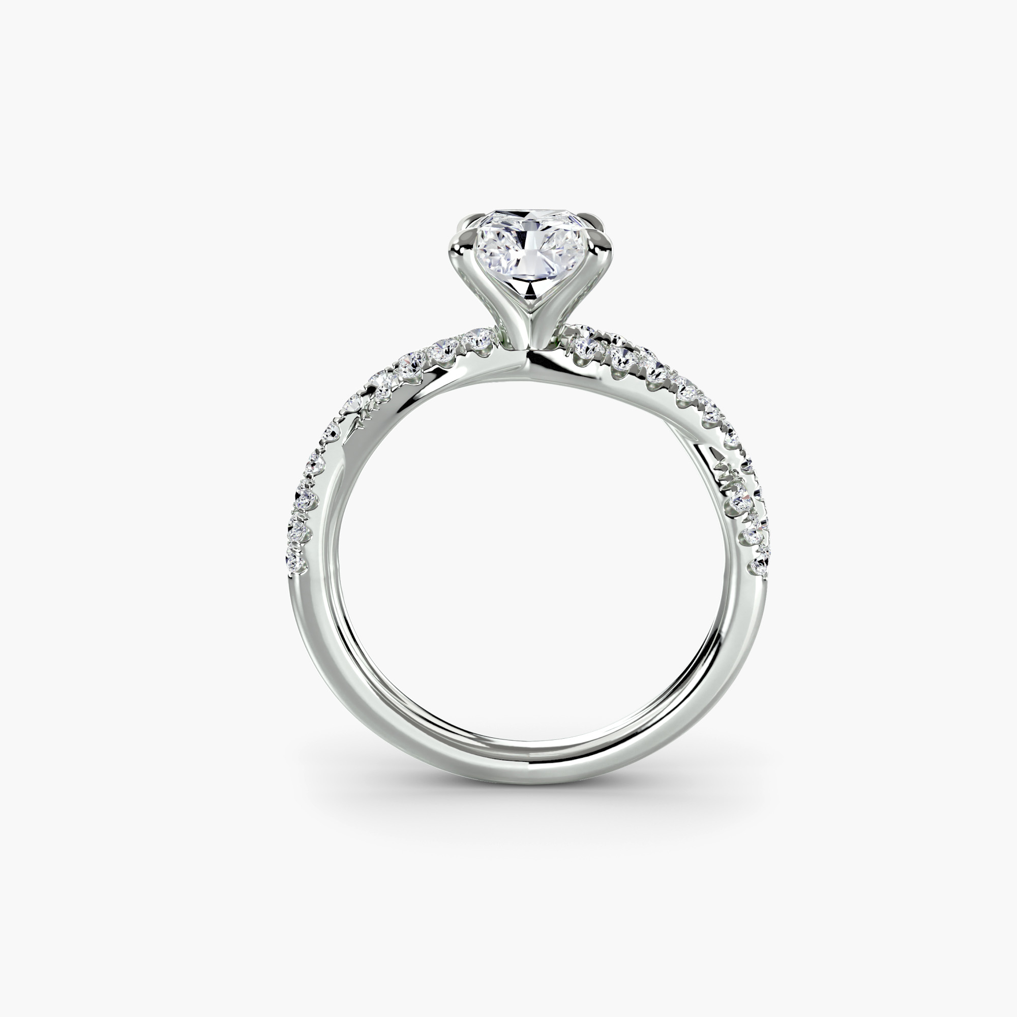 The Twisted Pavé Solitaire — görsel 3