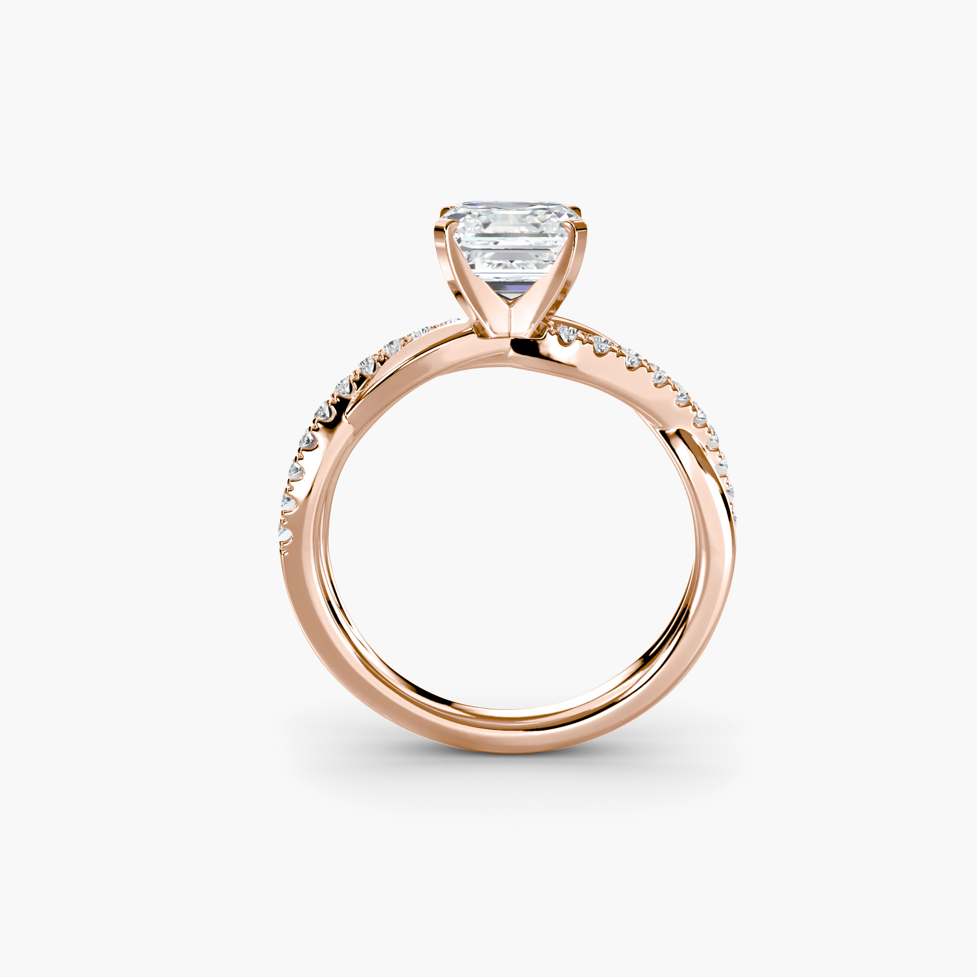 The Emerald Twist Pavé Ring — görsel 3