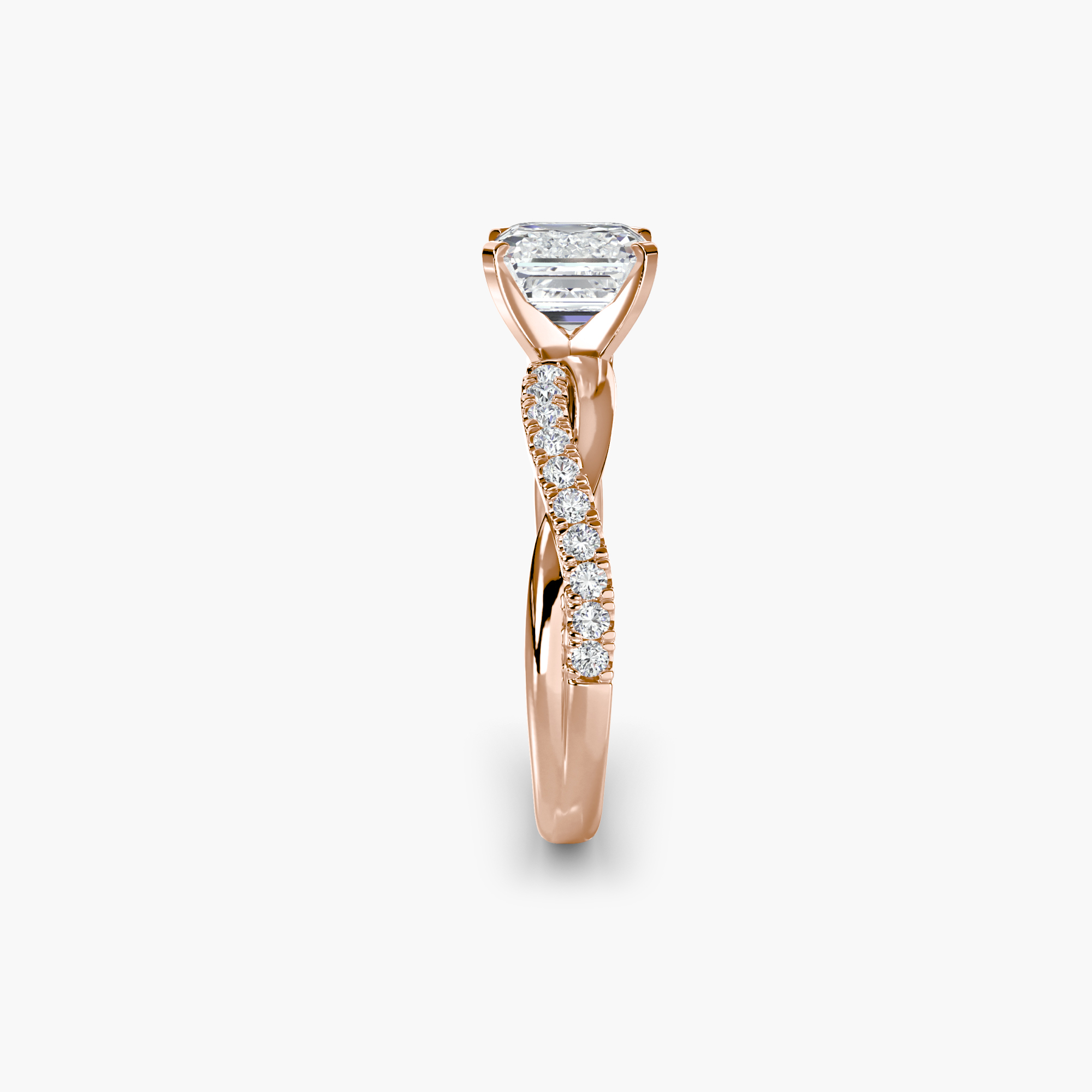 The Emerald Twist Pavé Ring — görsel 2