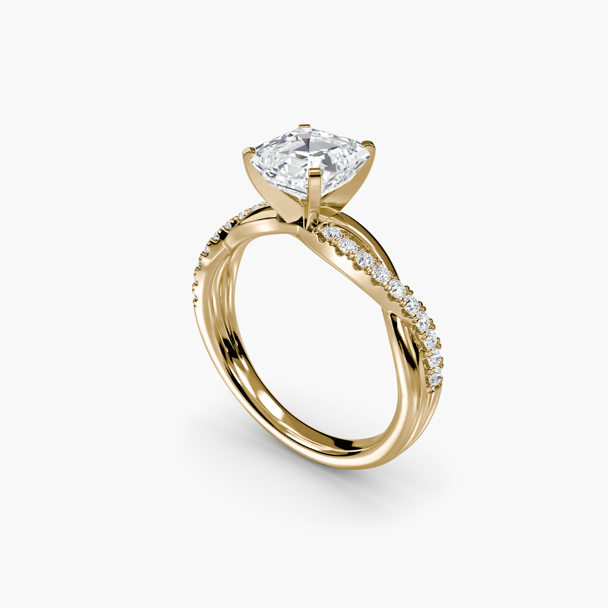 The Emerald Twist Pavé Ring — görsel 4