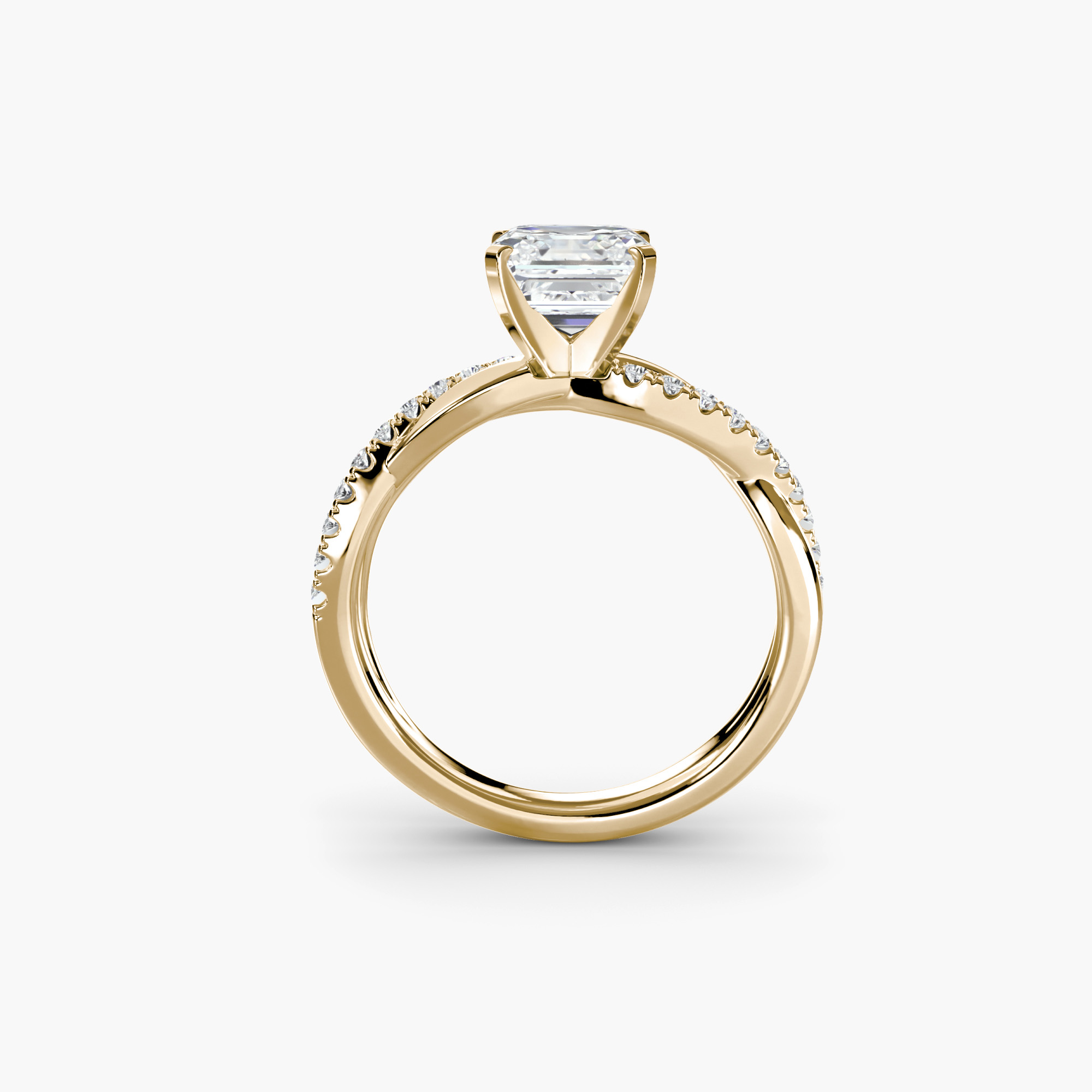 The Emerald Twist Pavé Ring — görsel 3