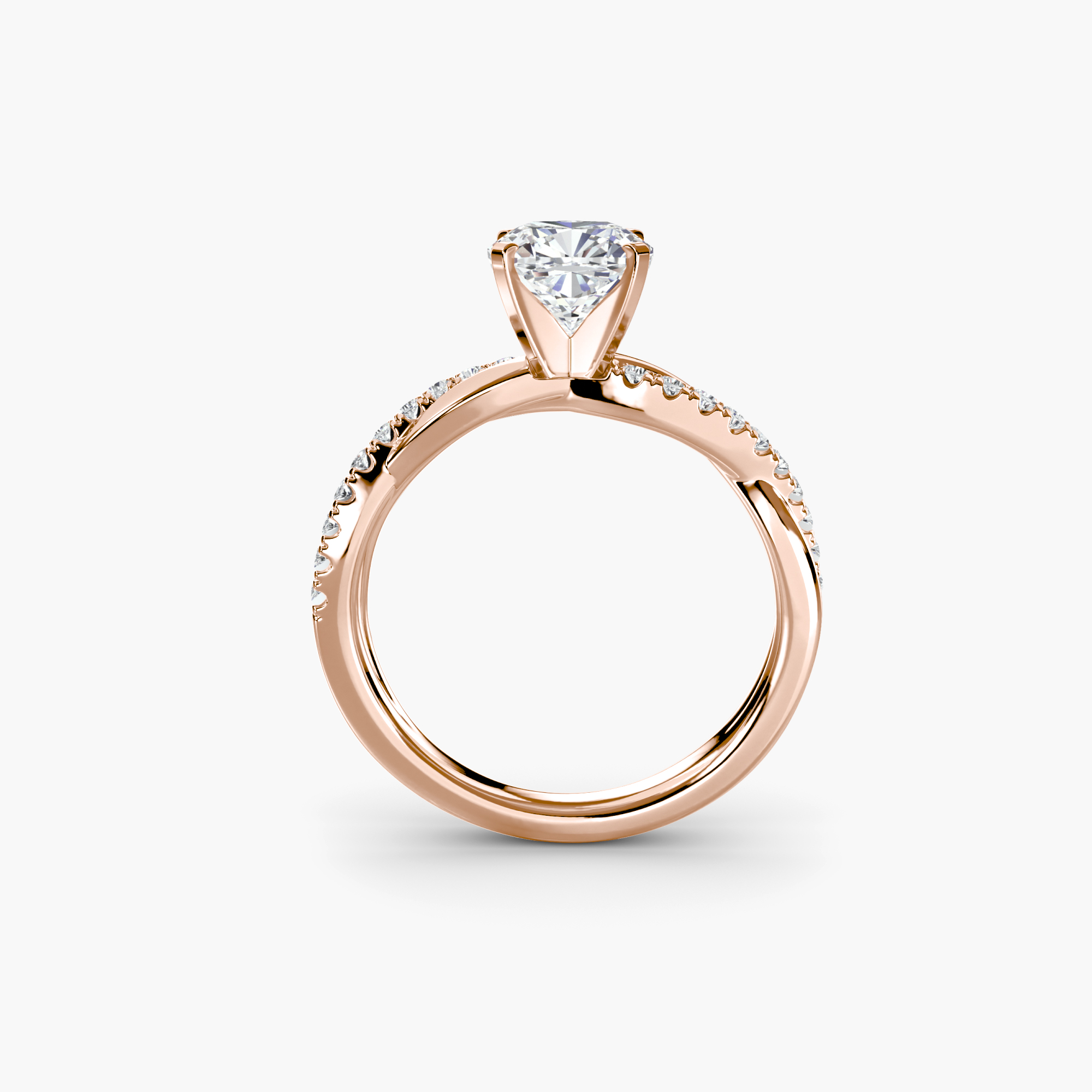 The Emerald Twist Pavé Ring — görsel 3