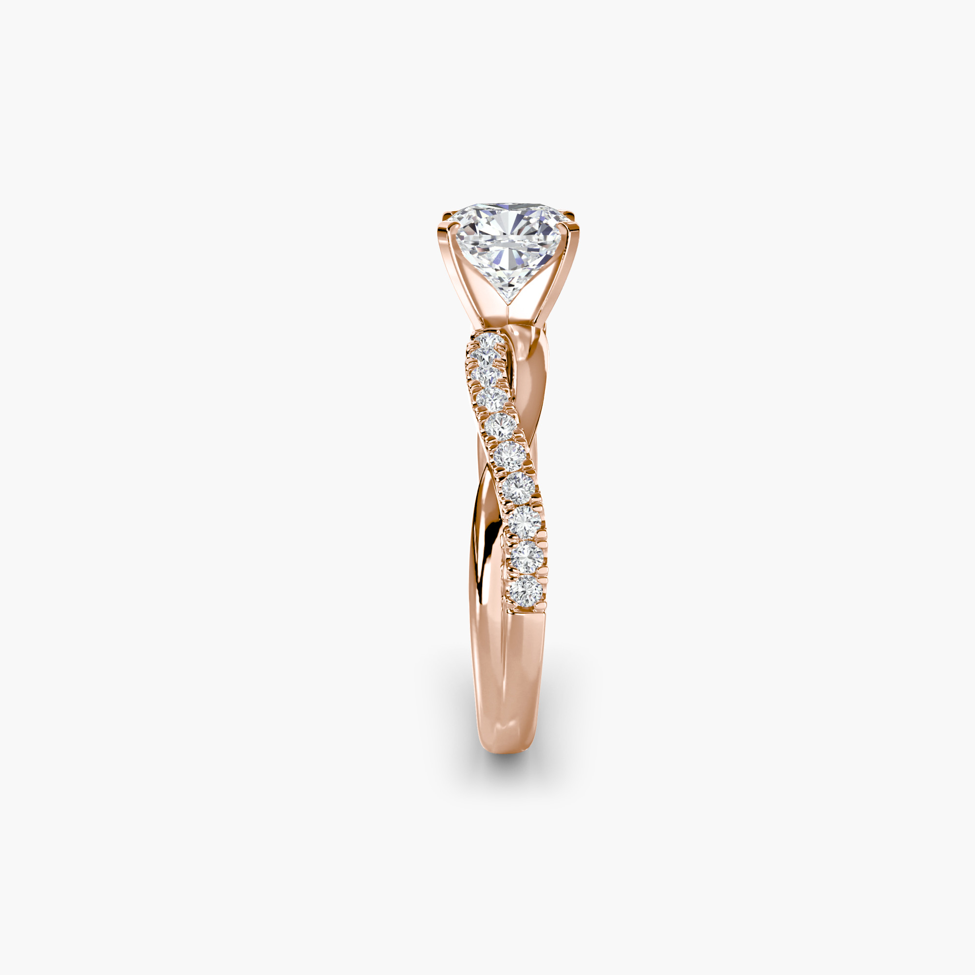 The Emerald Twist Pavé Ring — görsel 2