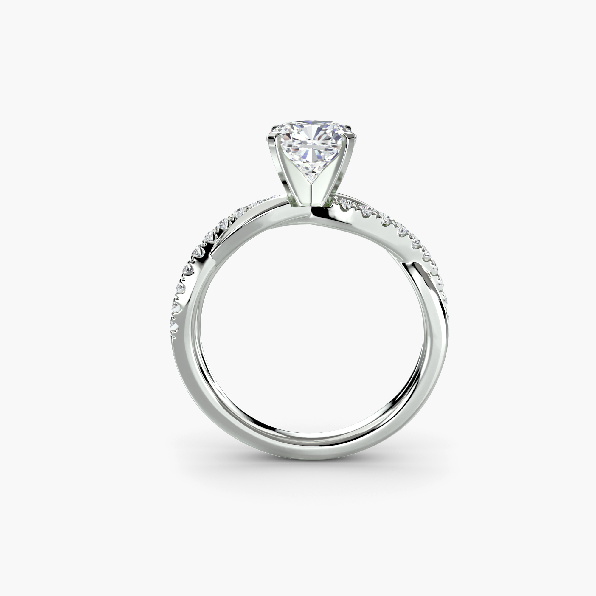 The Emerald Twist Pavé Ring — görsel 3